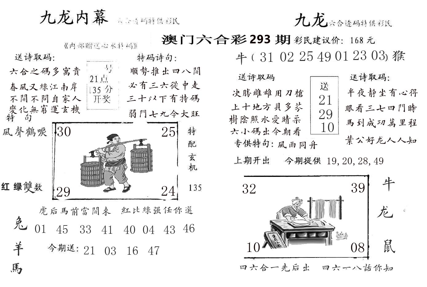 九龙内幕 第293期