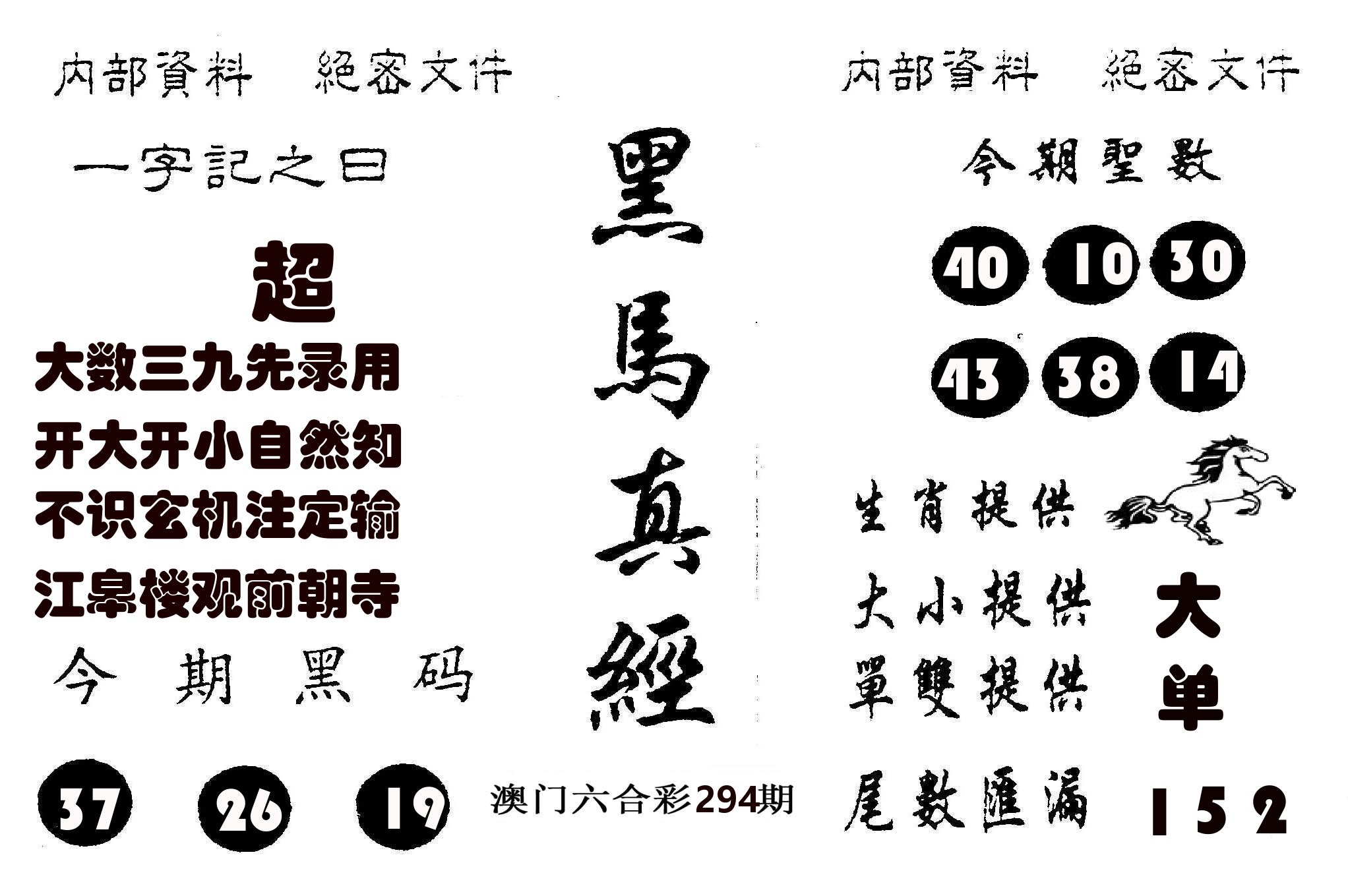 黑马真经 第294期