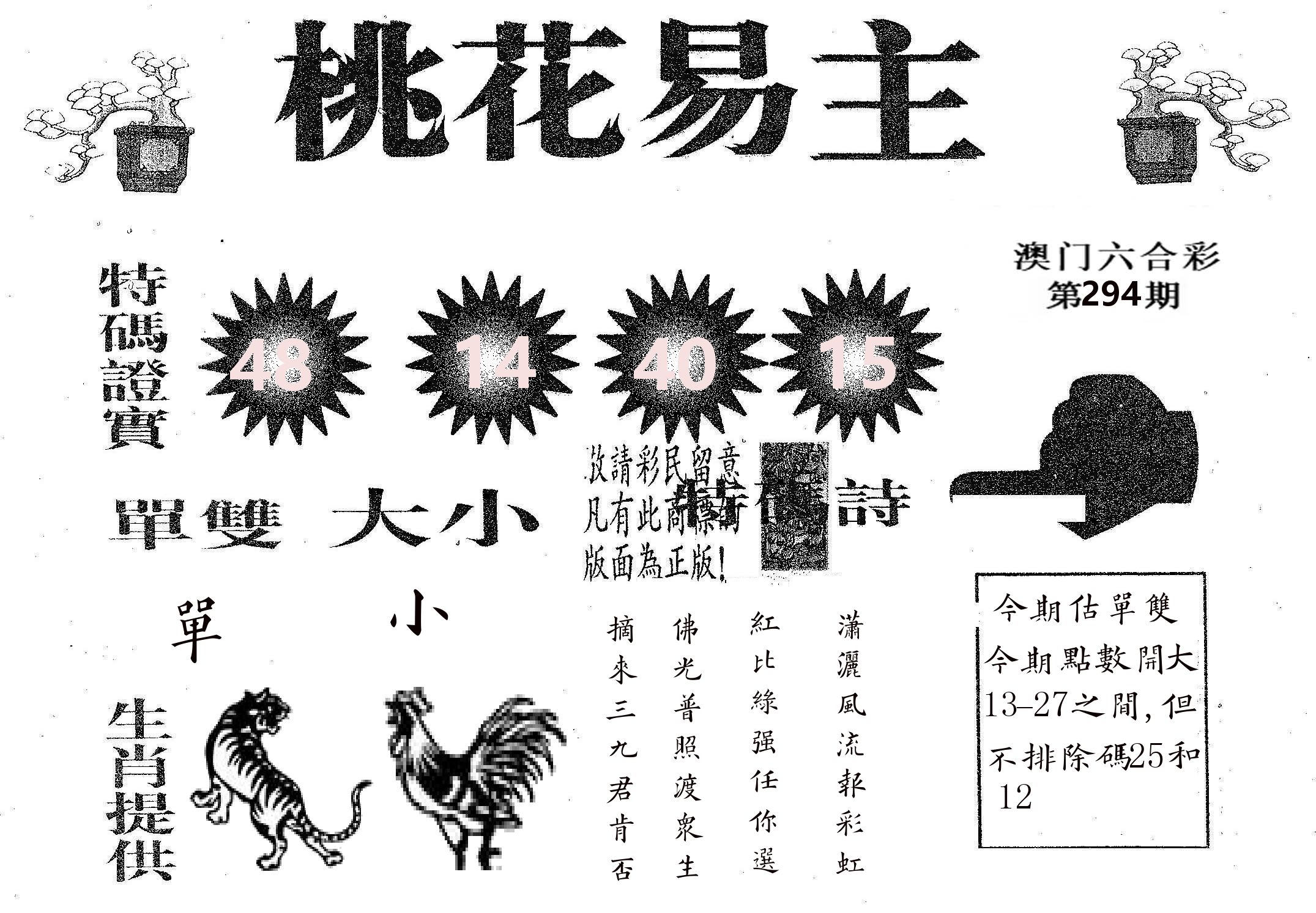桃花易主 第294期