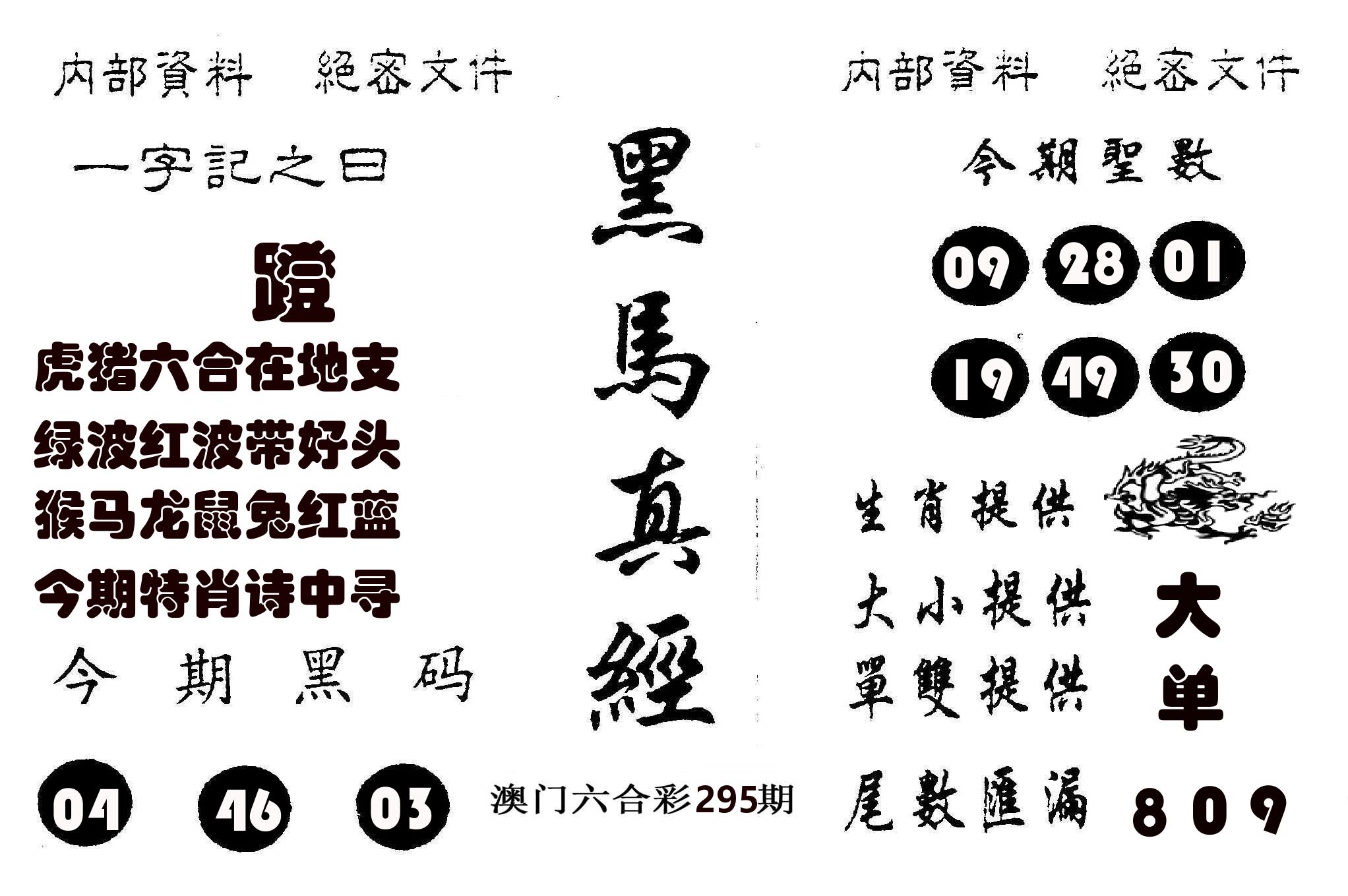 黑马真经 第295期
