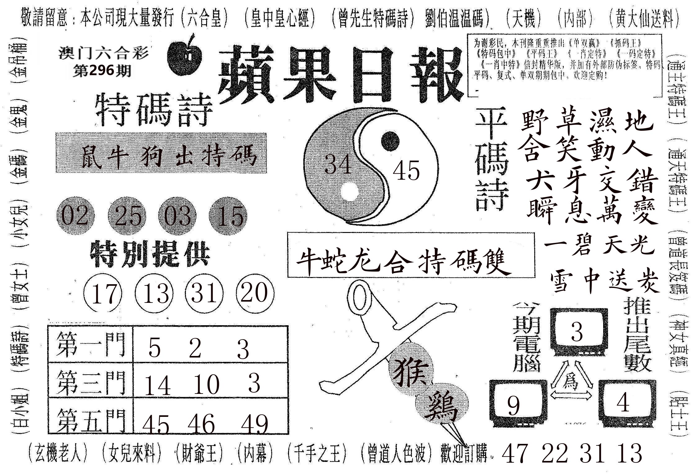 新苹果日报 第296期