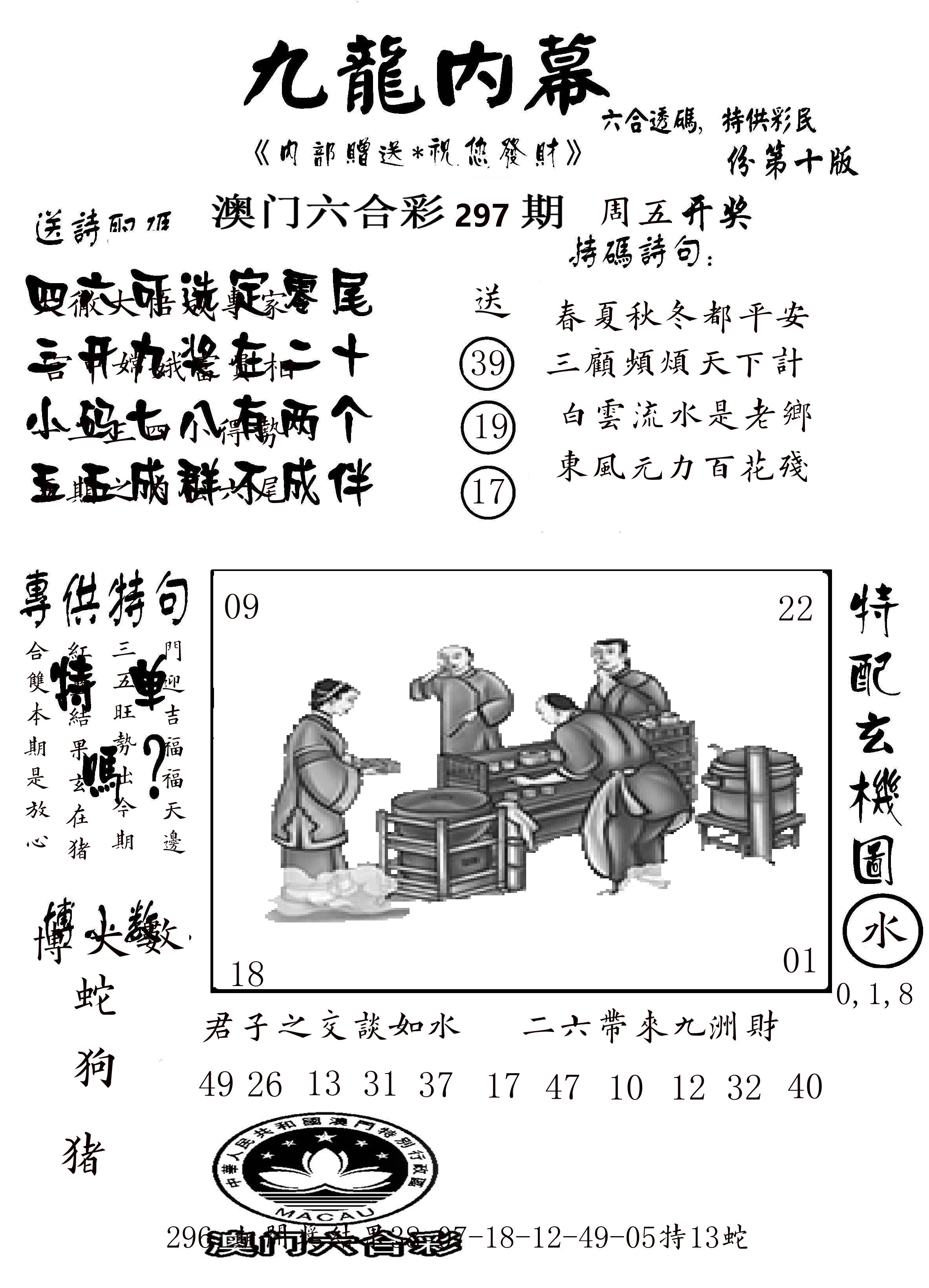 澳门传真2 第297期