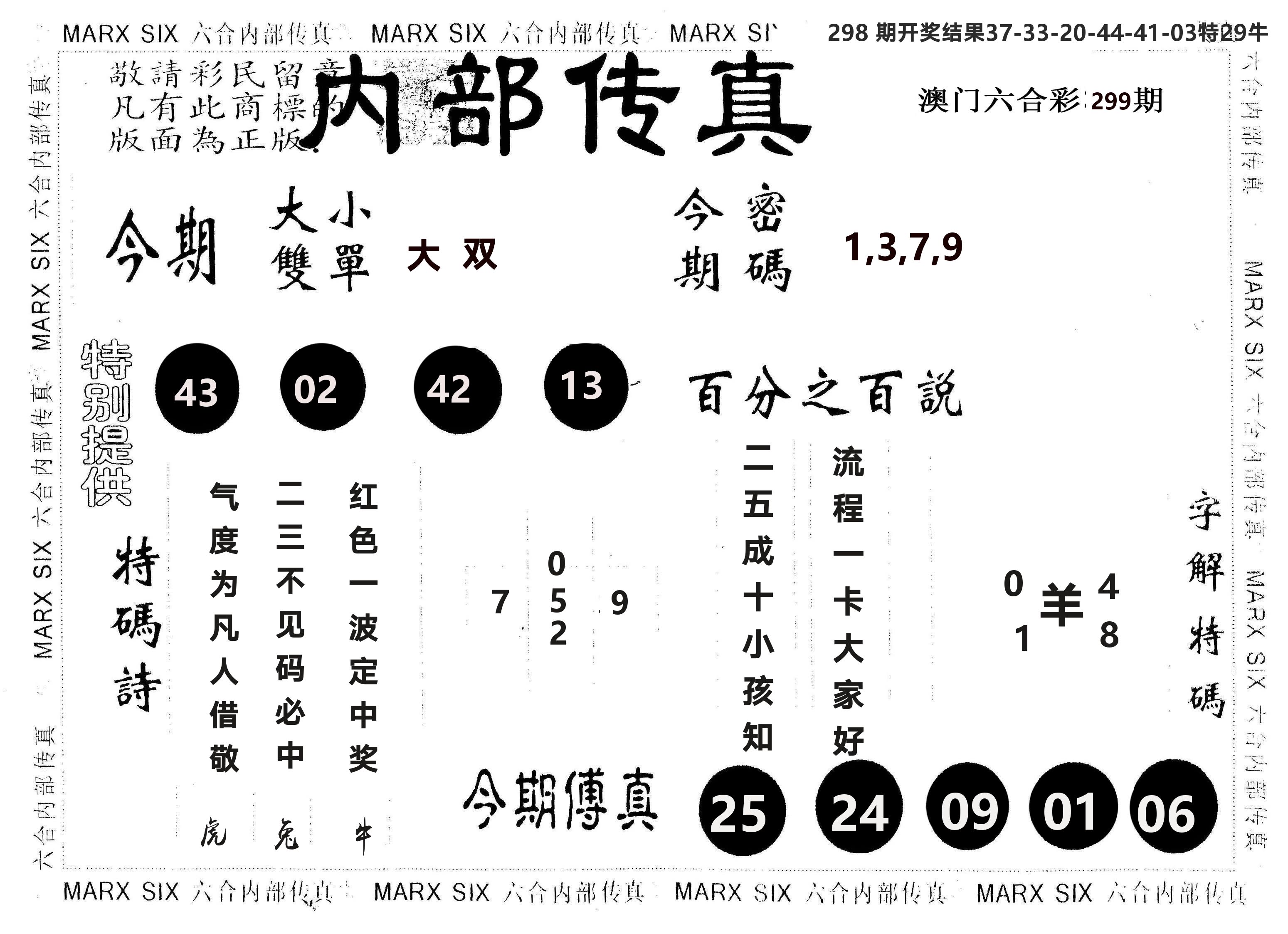 另版内部传真 第299期