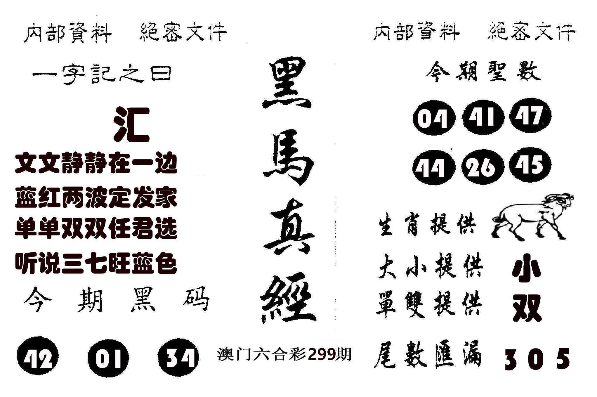 黑马真经 第299期