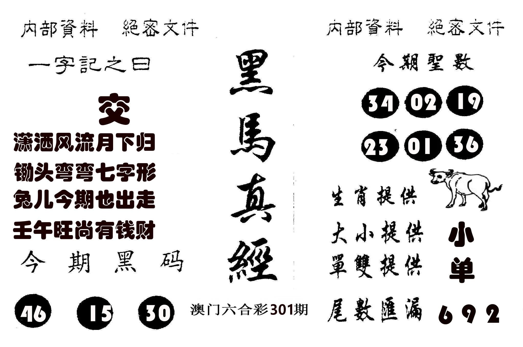 黑马真经 第301期