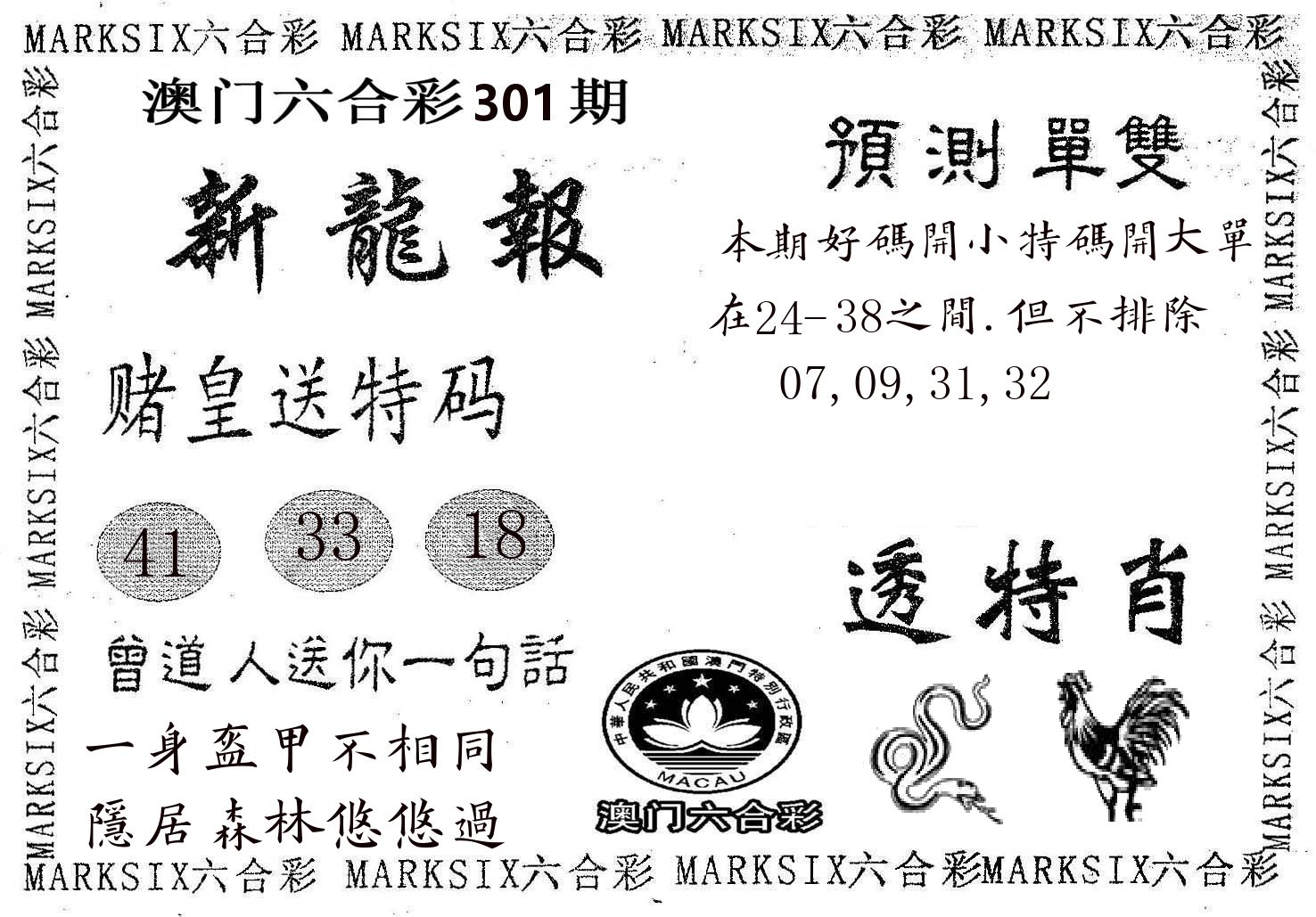 新龙报 第301期