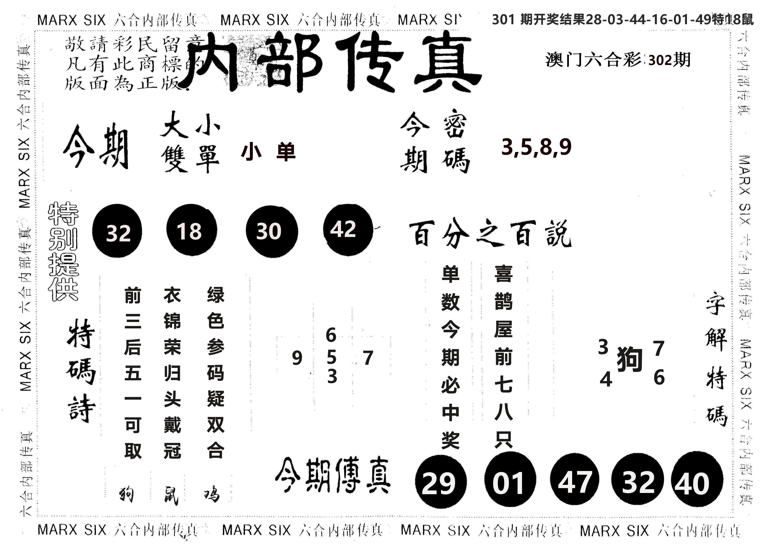 另版内部传真 第302期