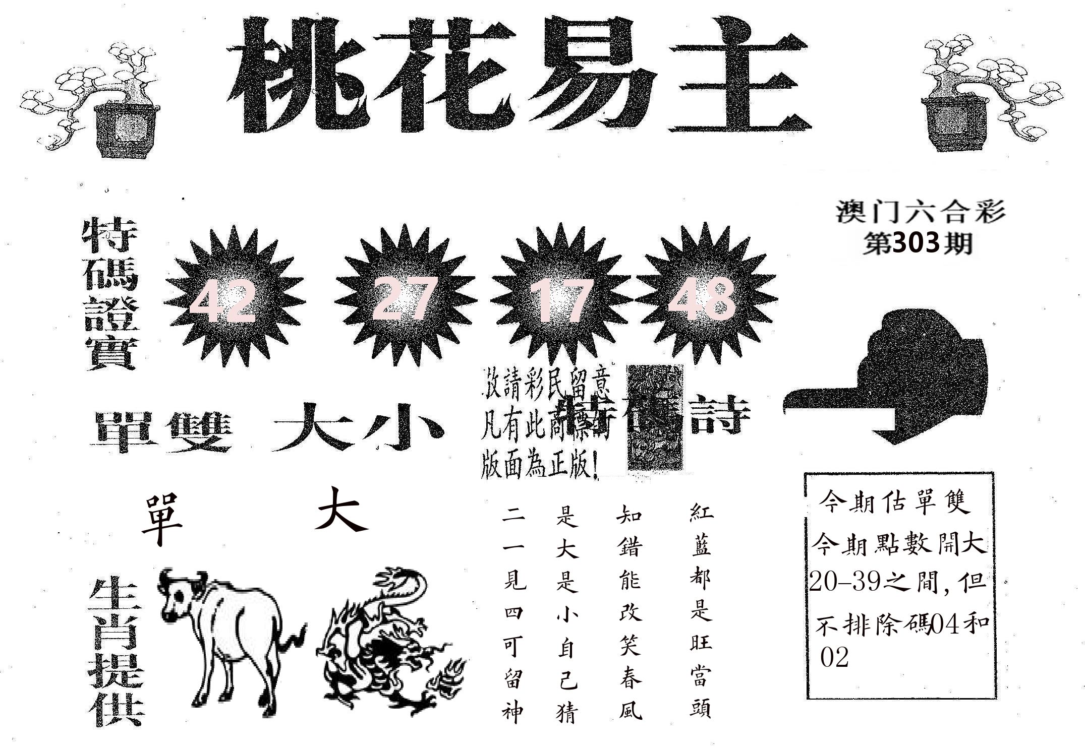桃花易主 第303期