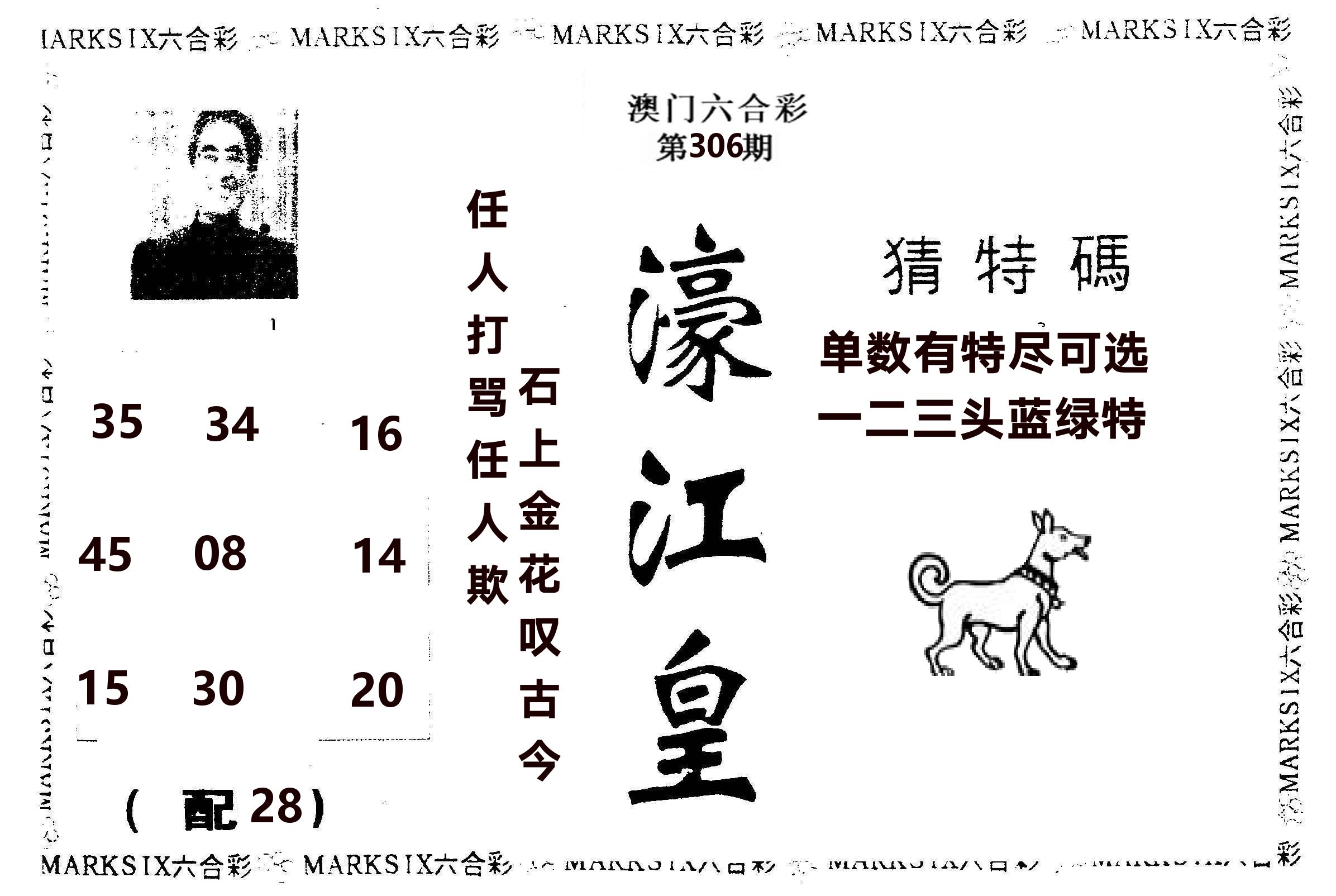 濠江皇 第306期