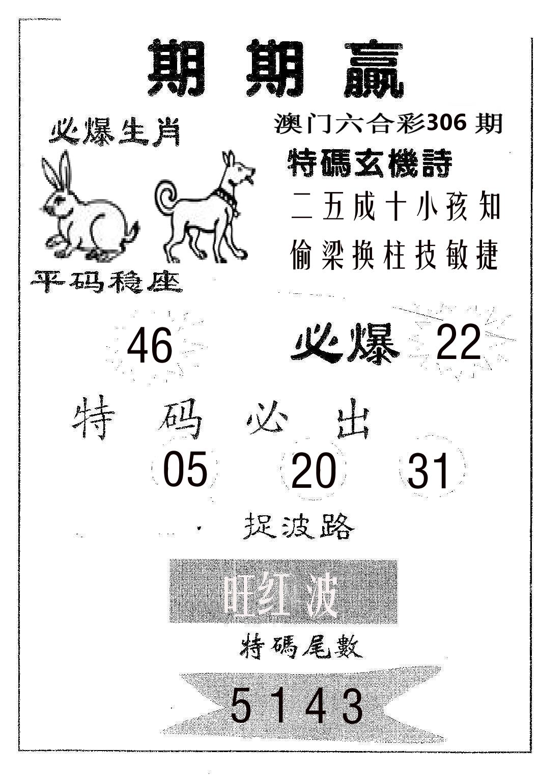 期期赢 第306期