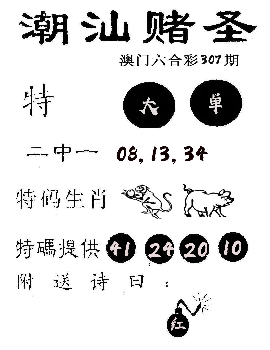 潮汕赌圣 第307期