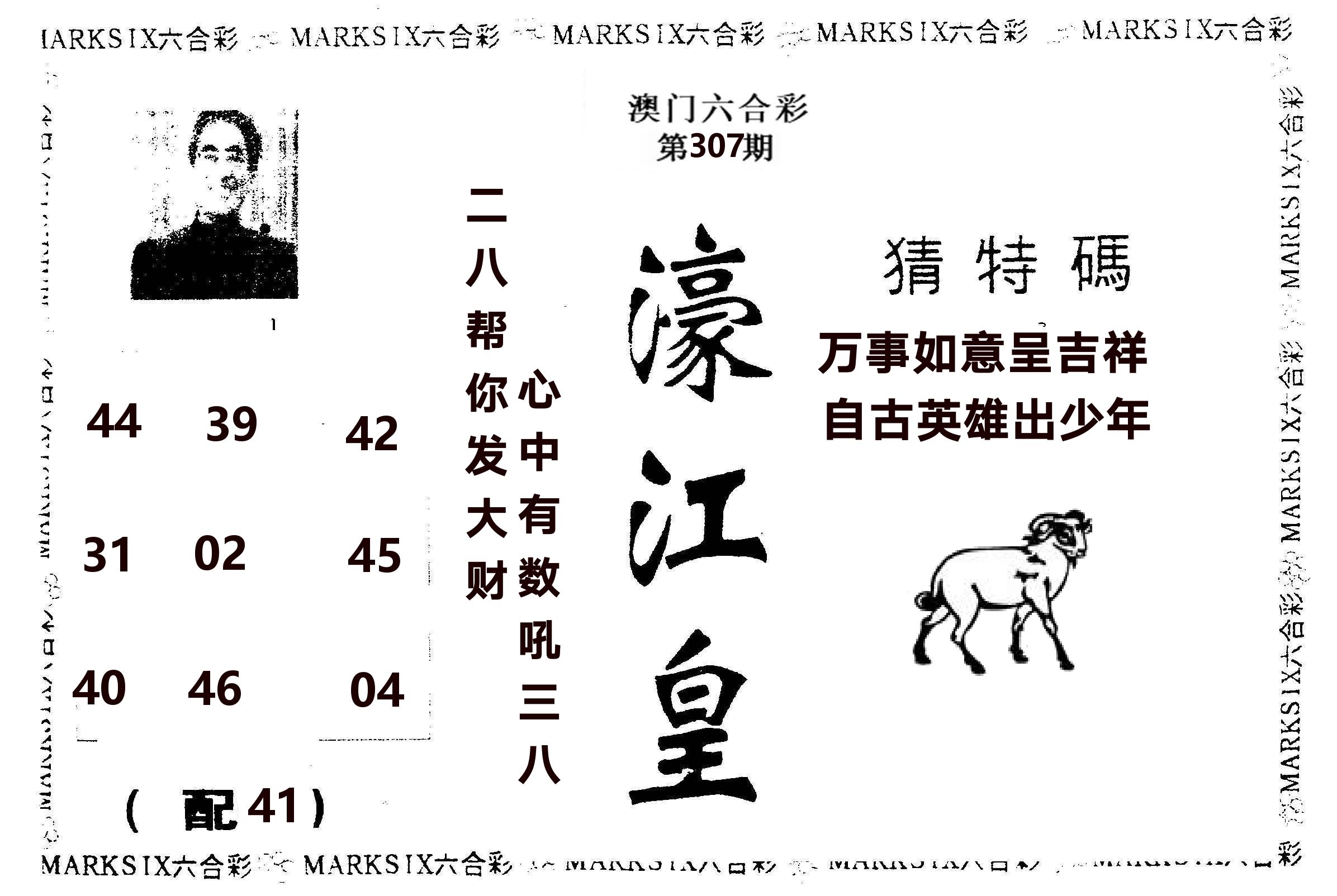 濠江皇 第307期