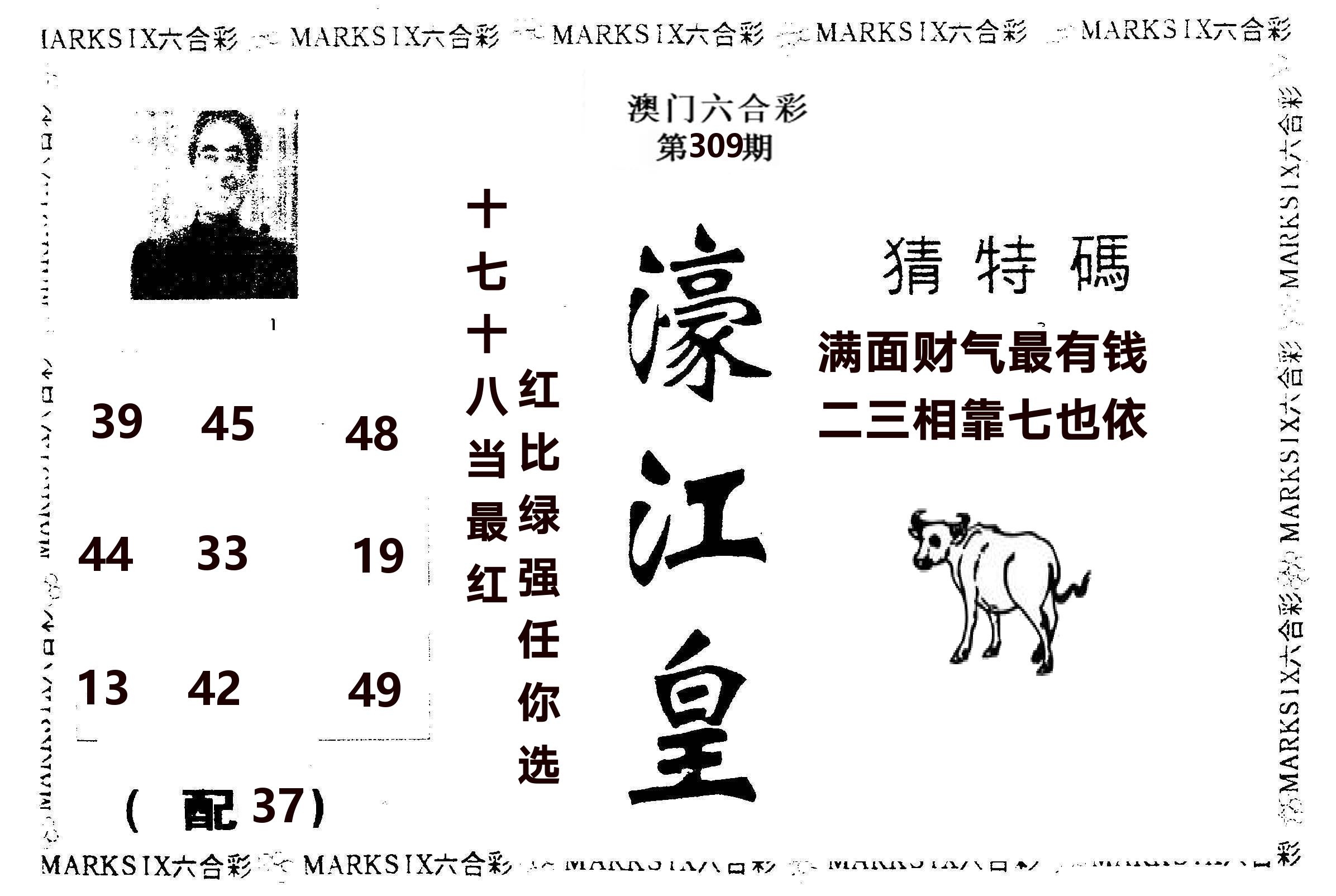 濠江皇 第309期