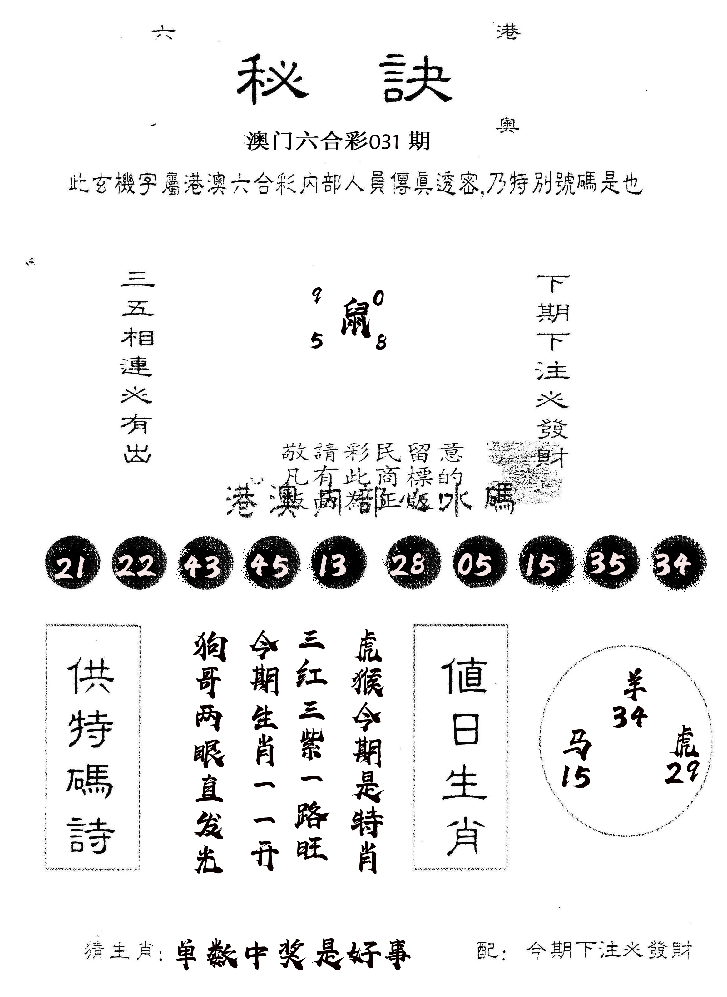 另版秘诀 第31期