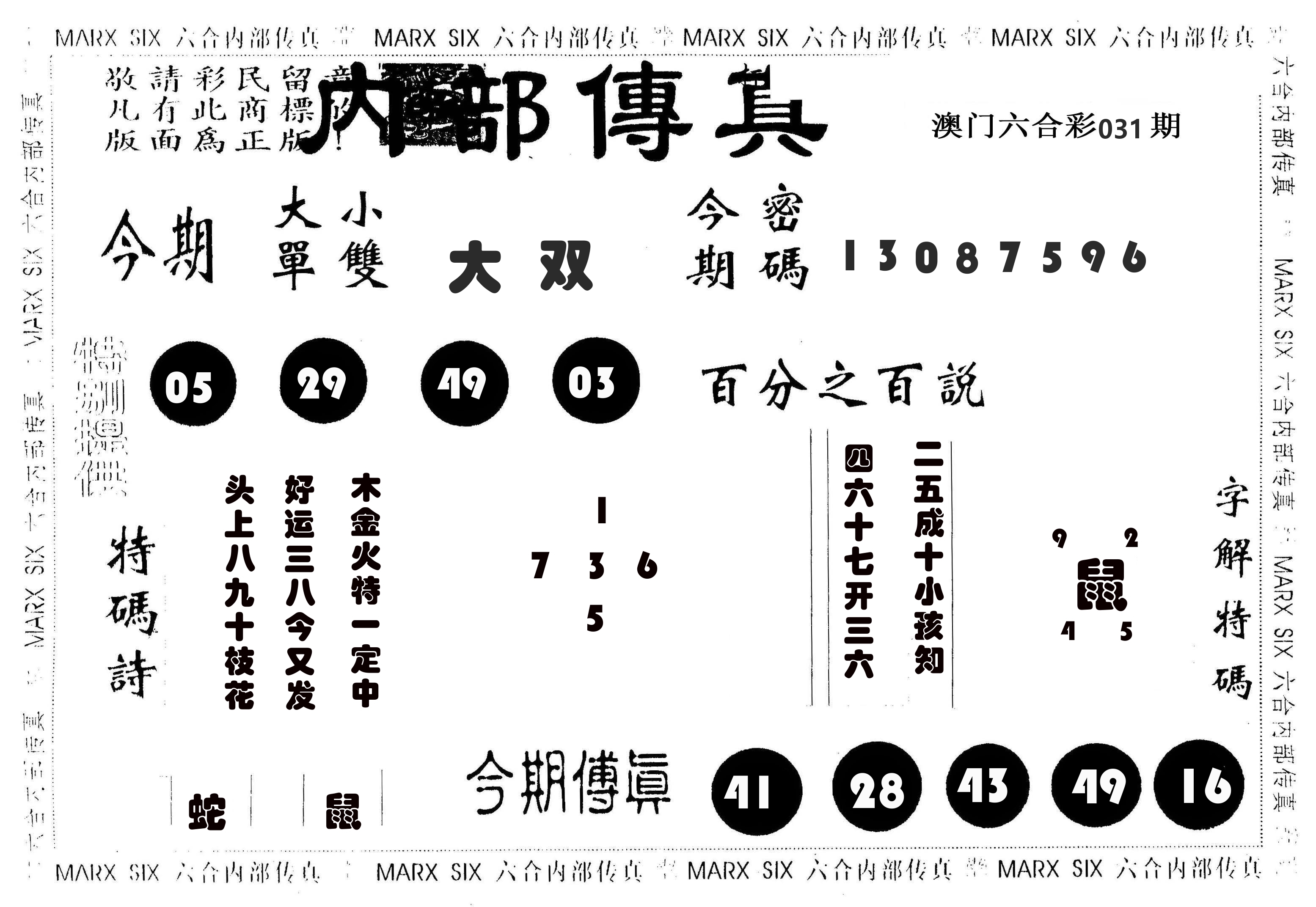 内部传真 第31期