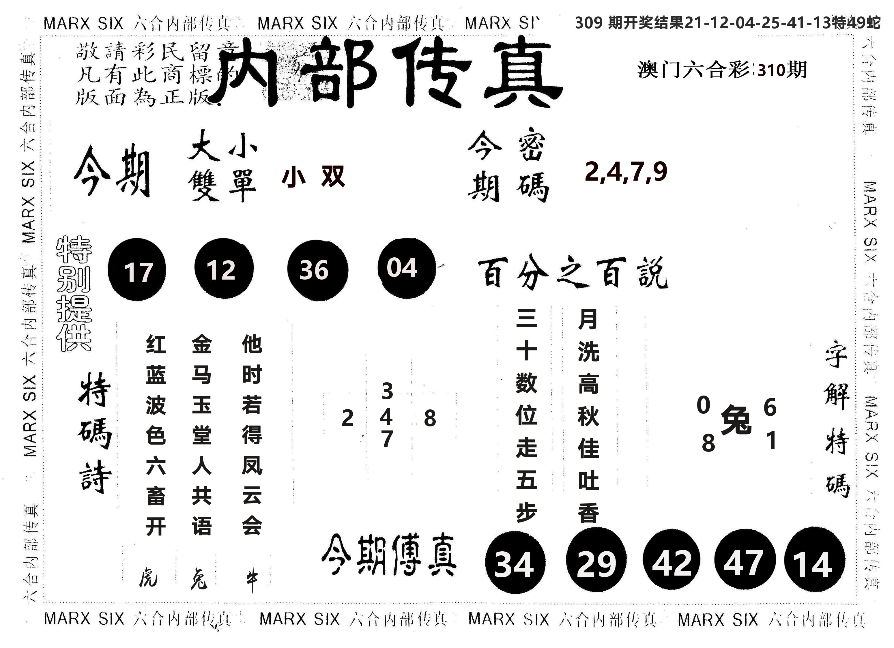 另版内部传真 第310期
