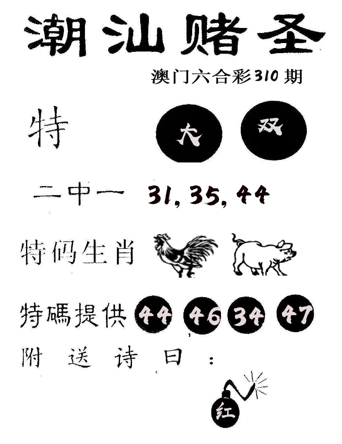 潮汕赌圣 第310期
