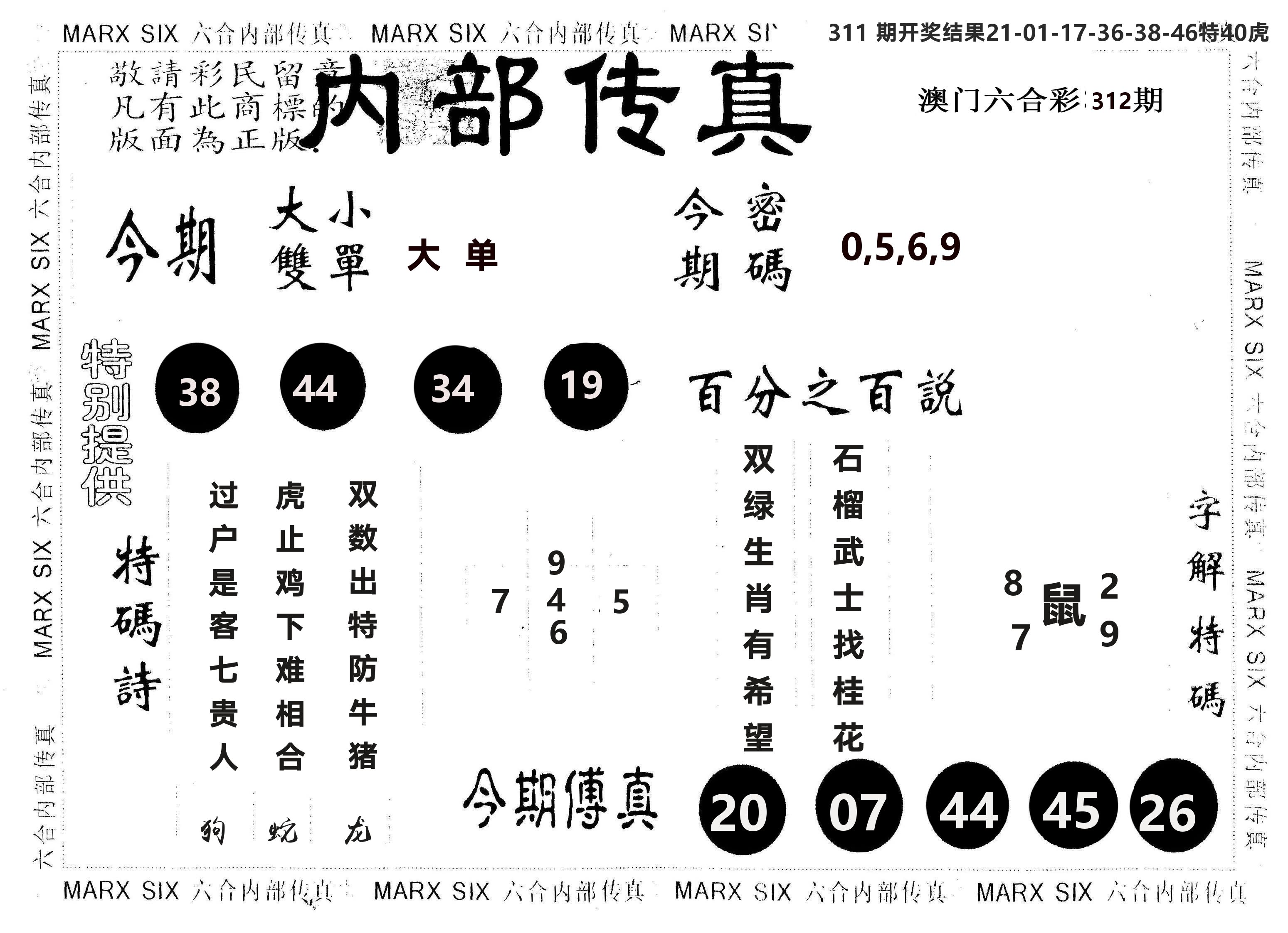 另版内部传真 第312期