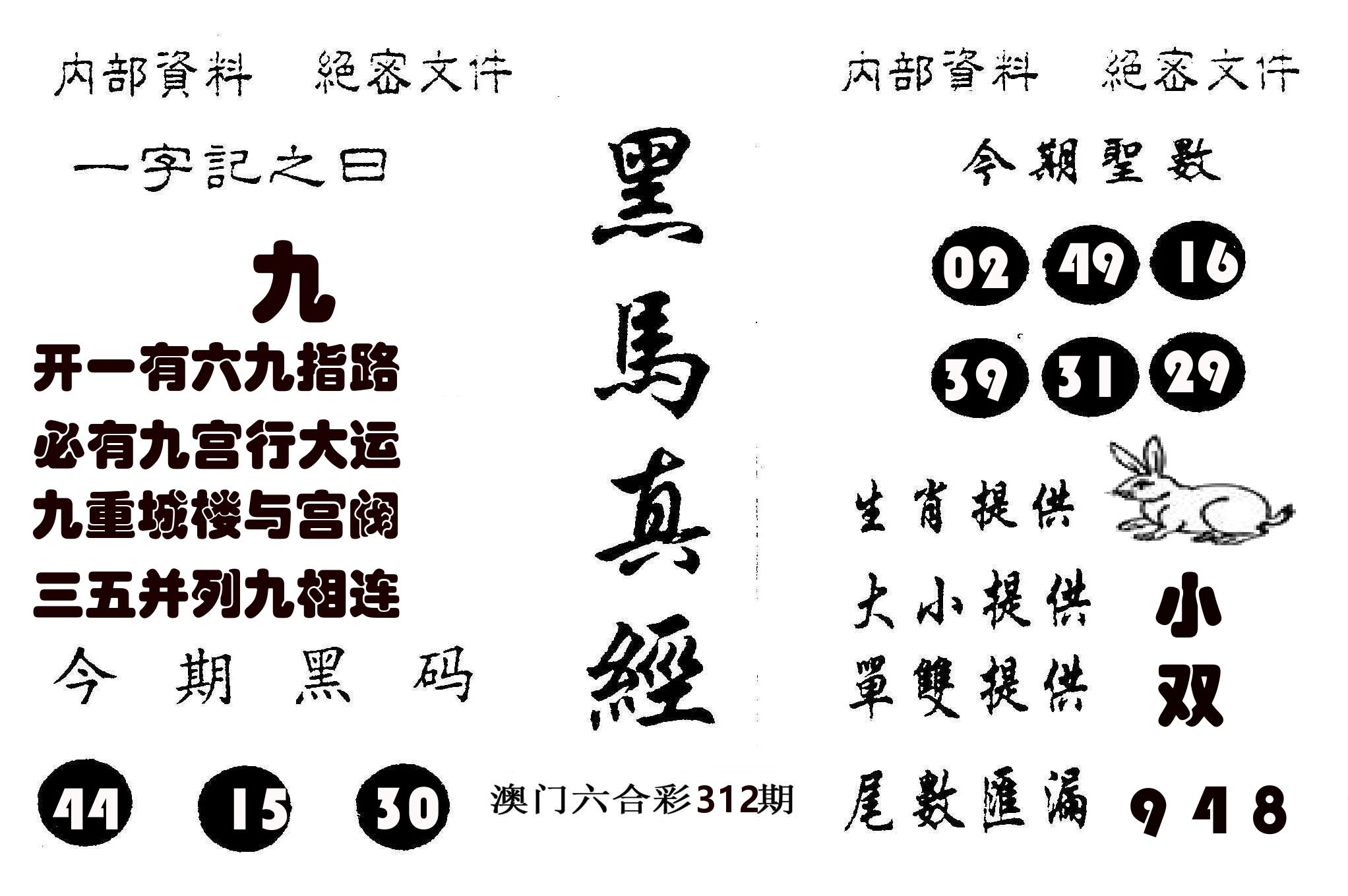 黑马真经 第312期