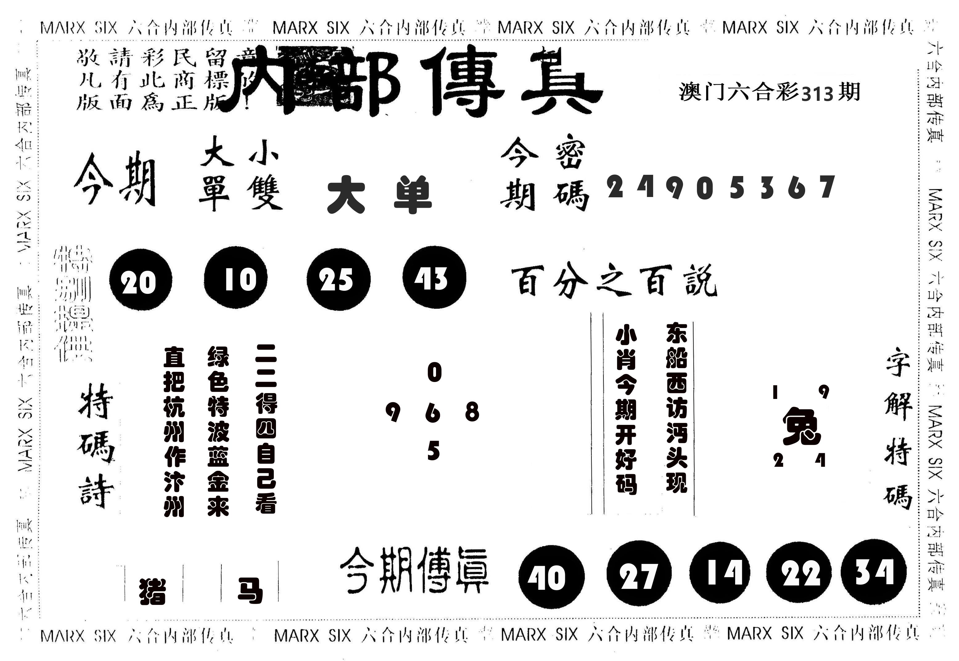 内部传真 第313期