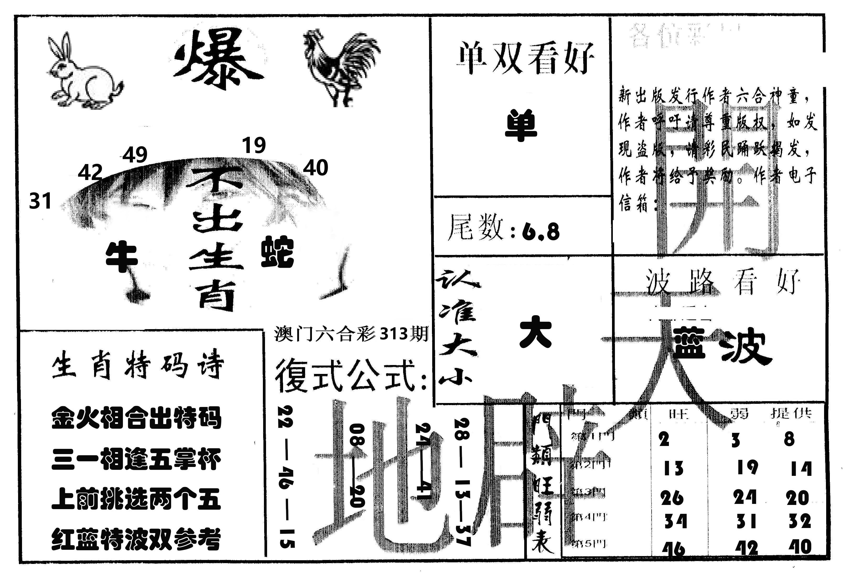 开天辟地 第313期