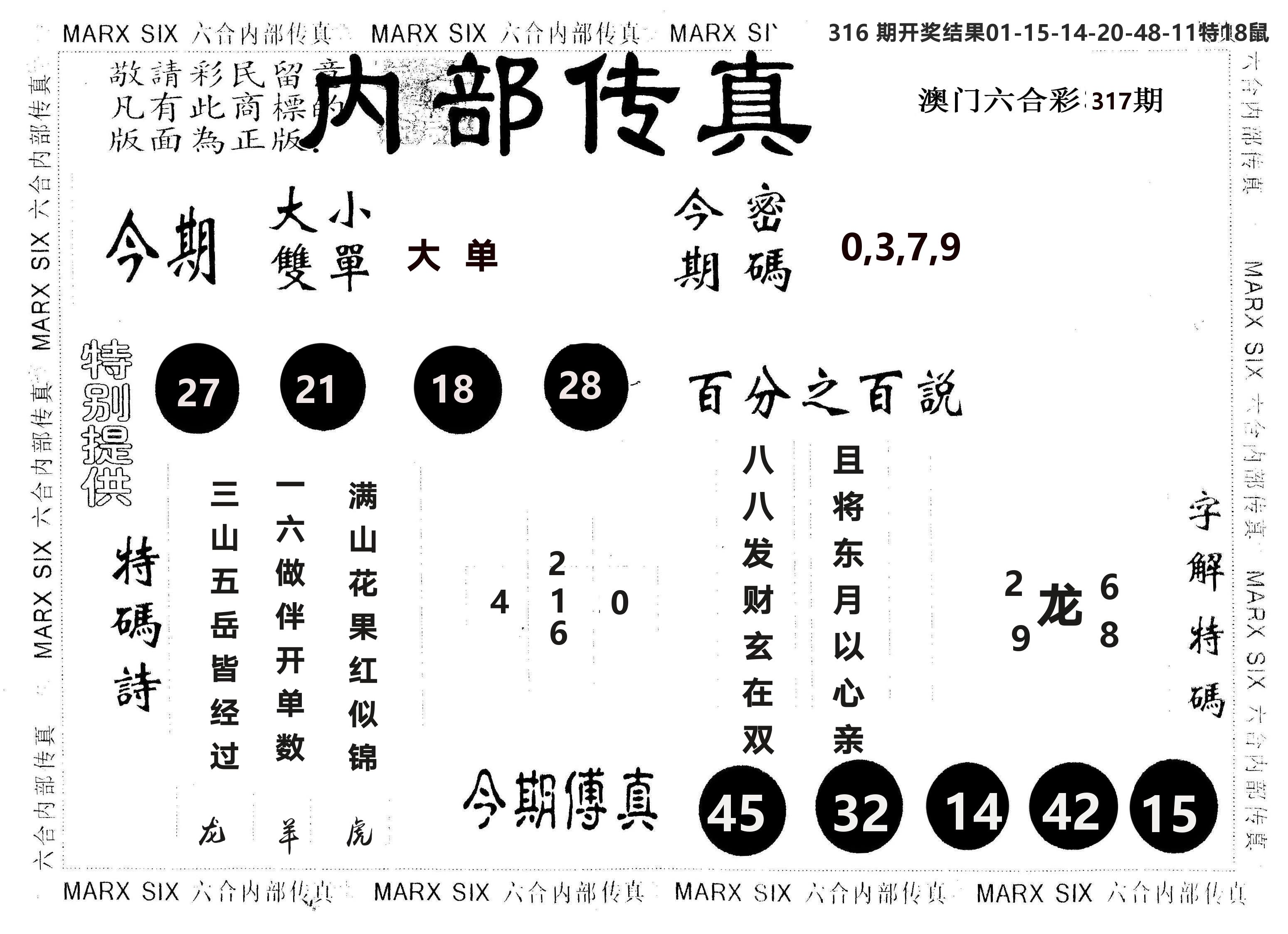 另版内部传真 第317期