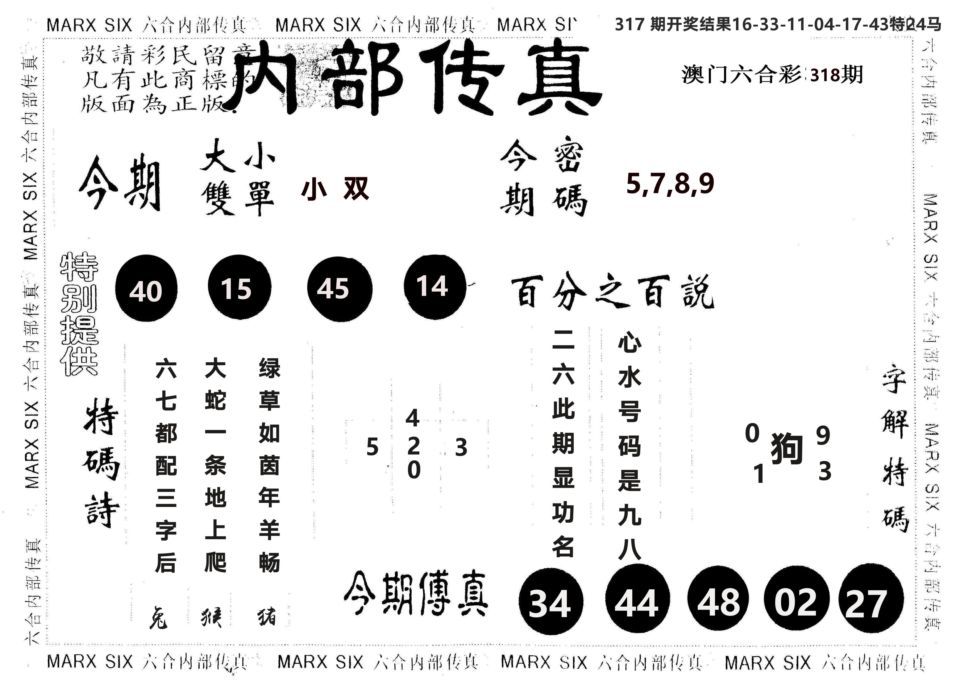 另版内部传真 第318期