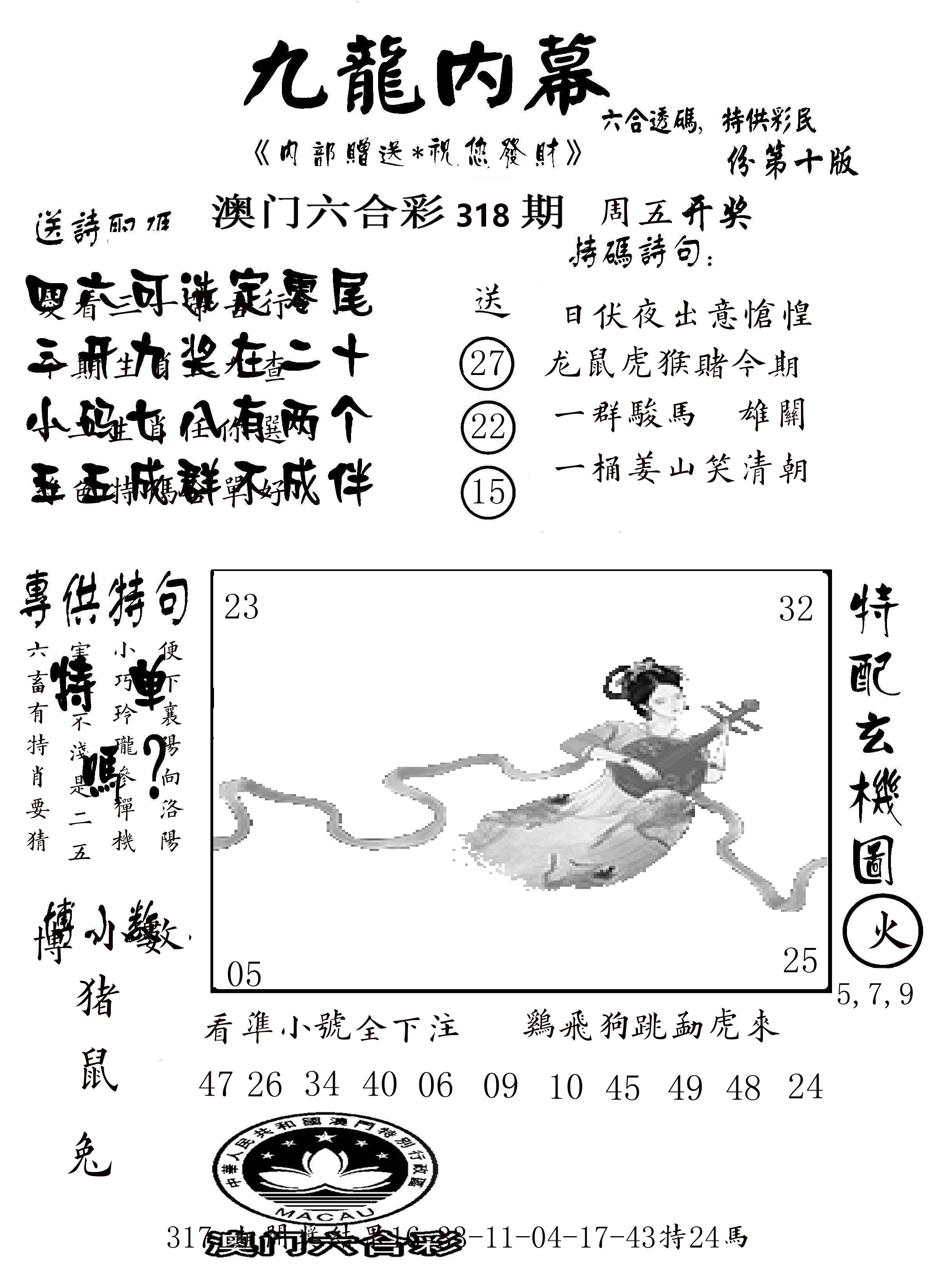 澳门传真2 第318期