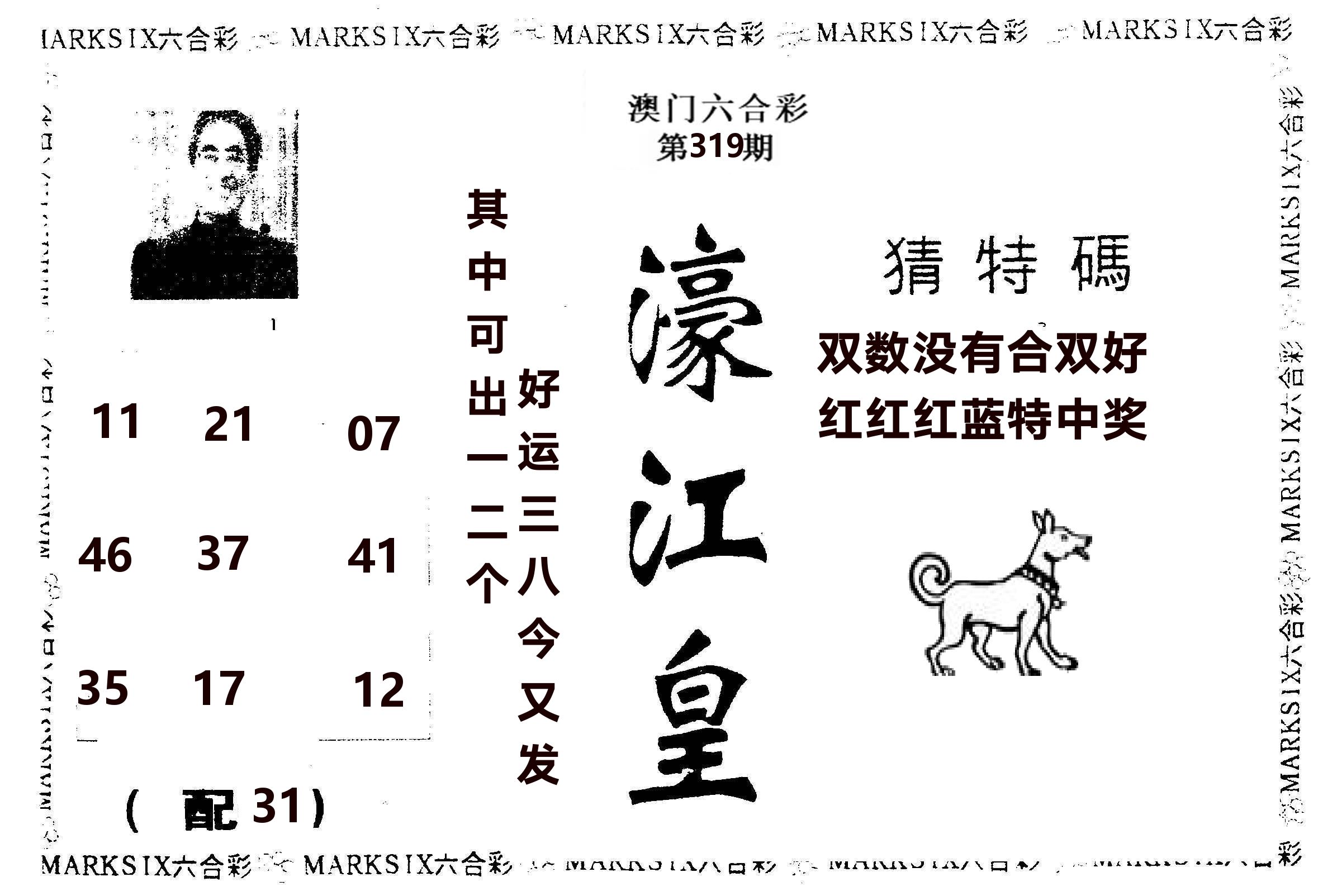 濠江皇 第319期