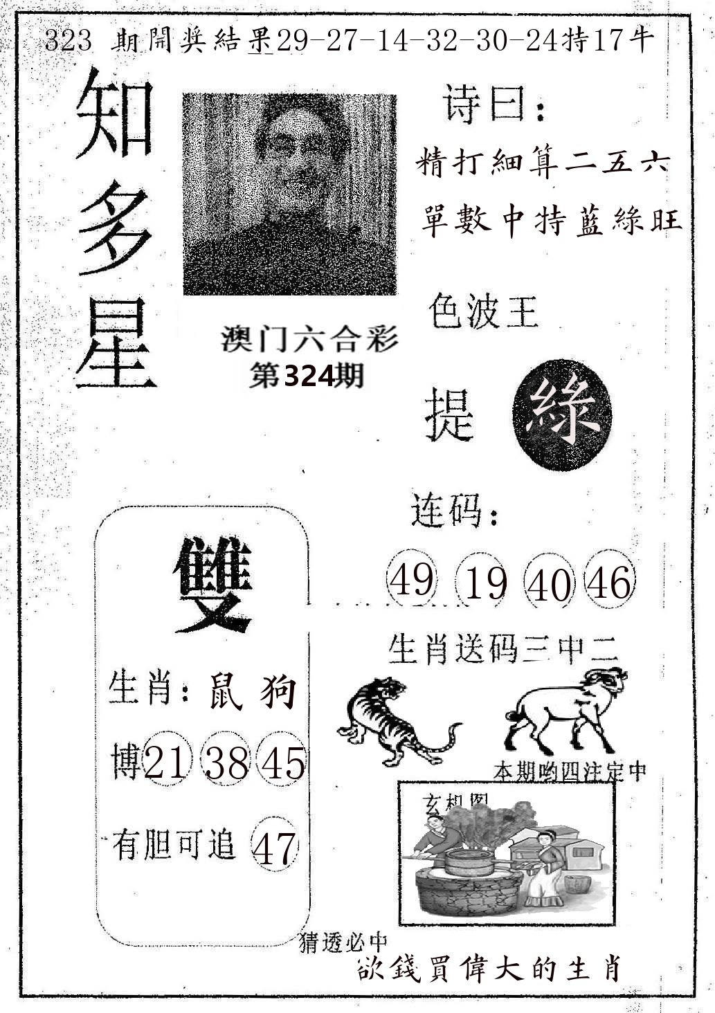 知多星 第324期