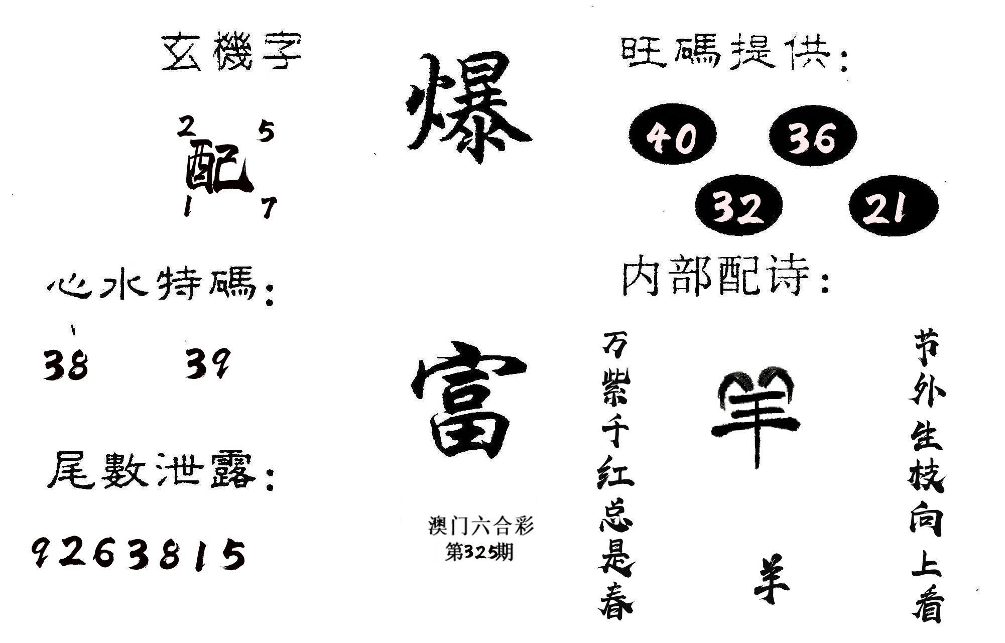 爆富 第325期