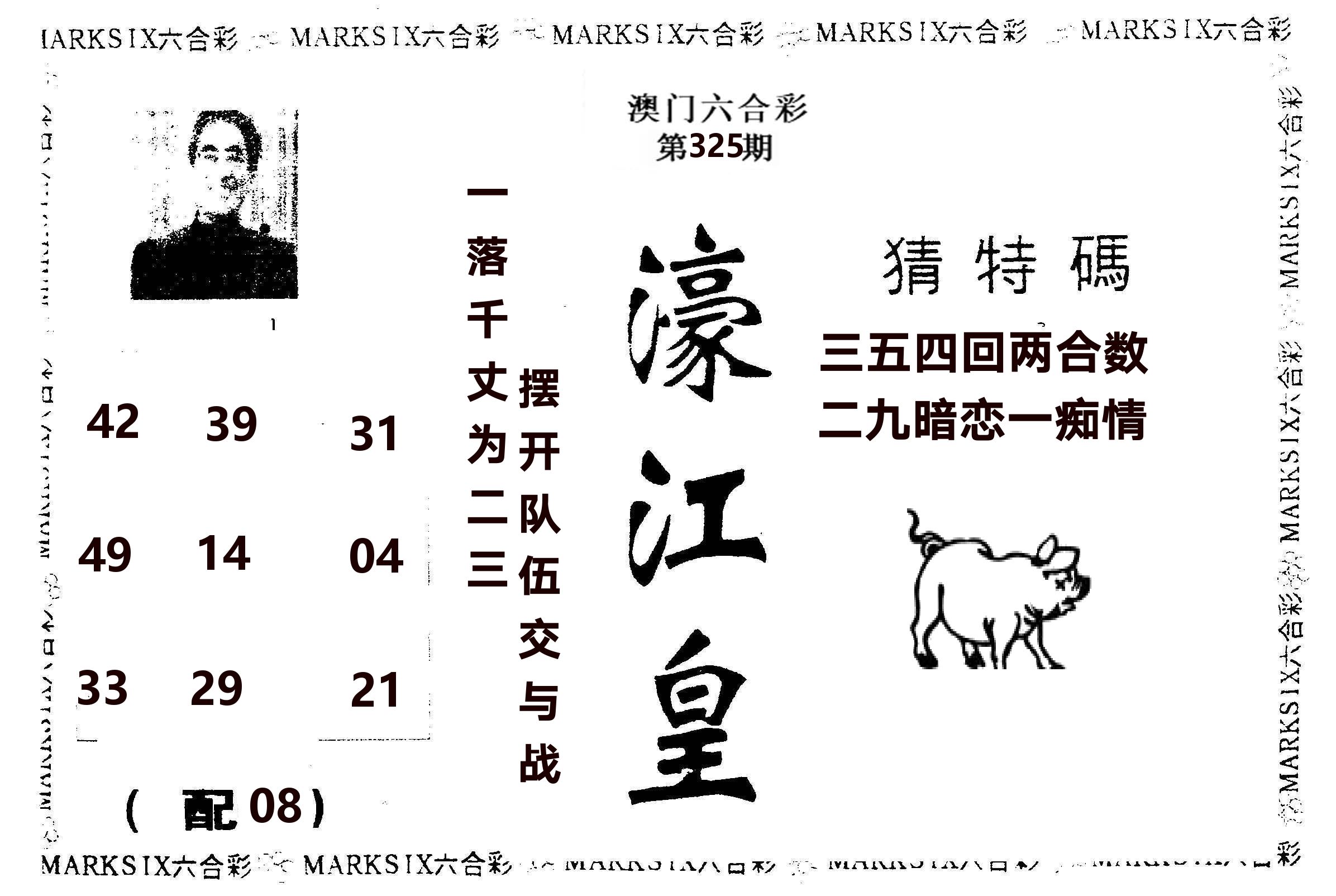濠江皇 第325期