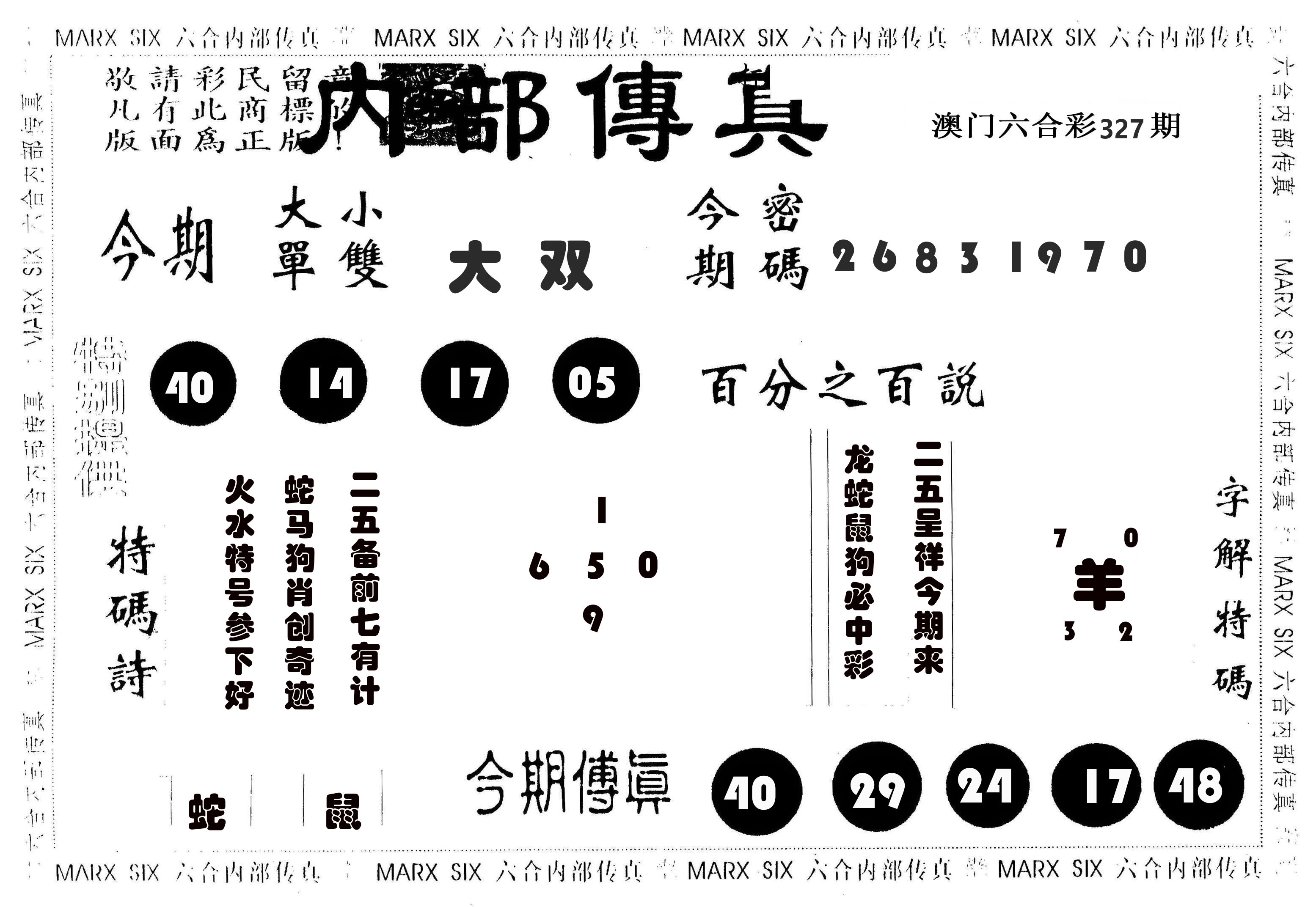 内部传真 第327期