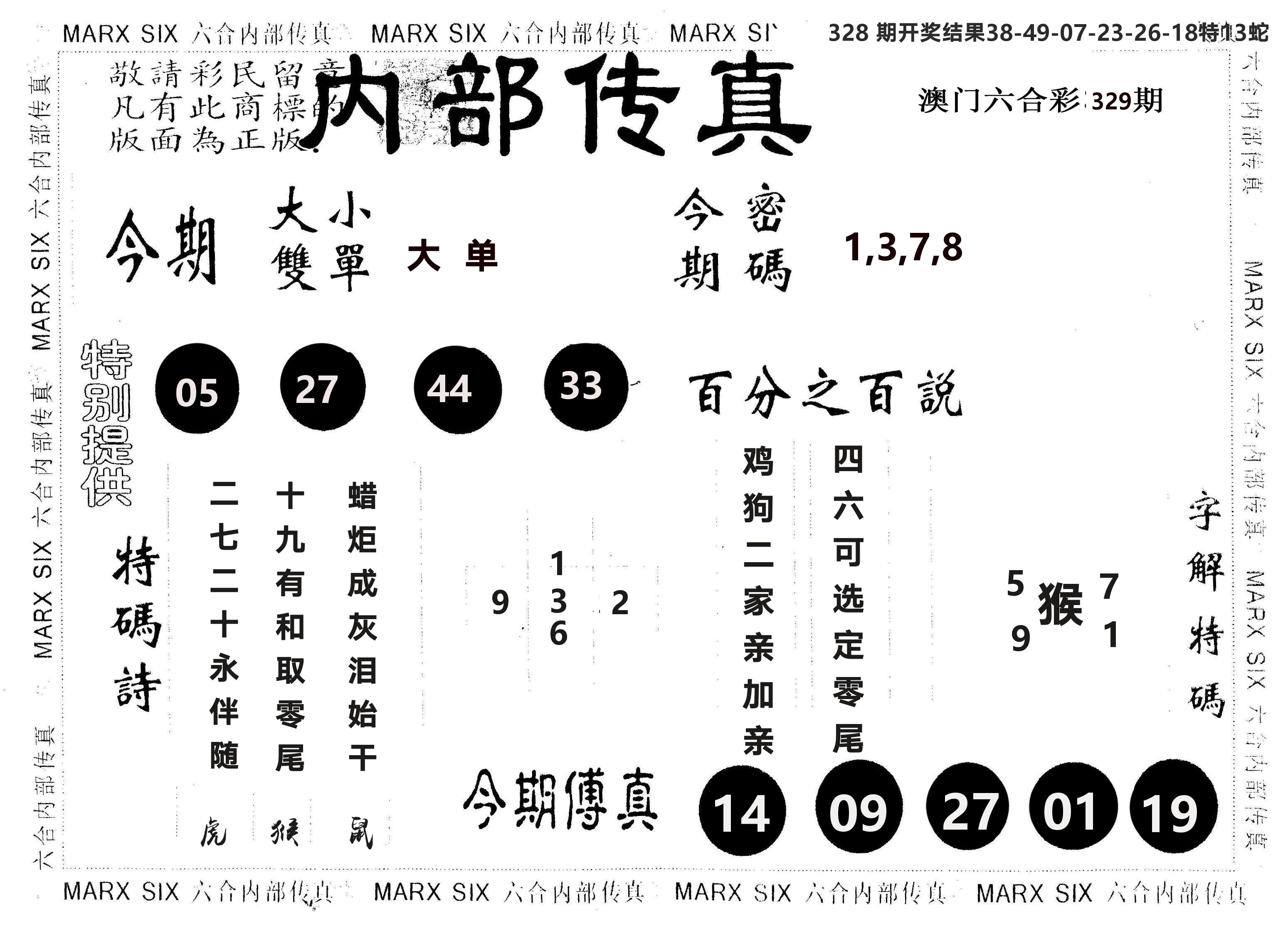 另版内部传真 第329期