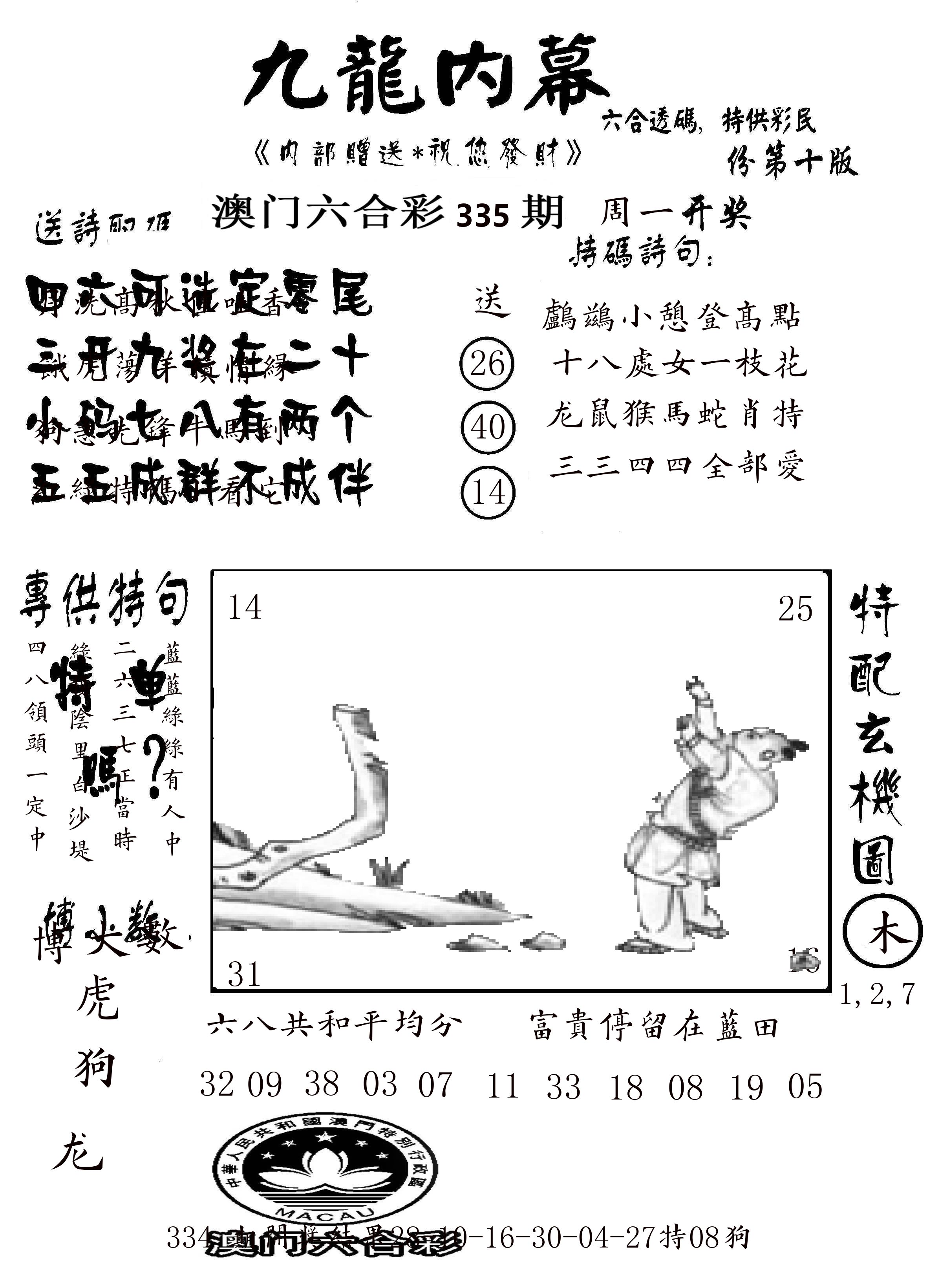 澳门传真2 第335期