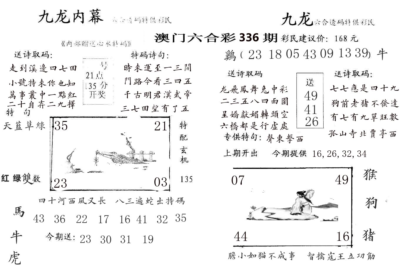 九龙内幕 第336期