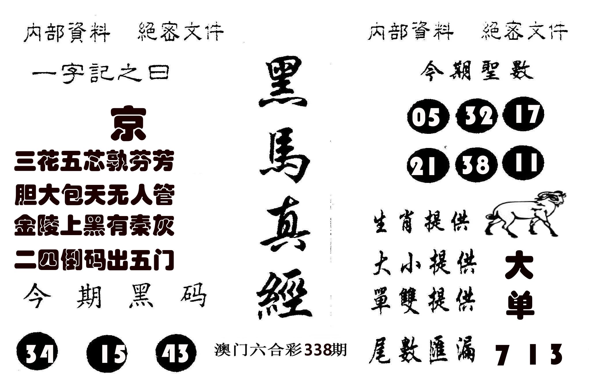 黑马真经 第338期