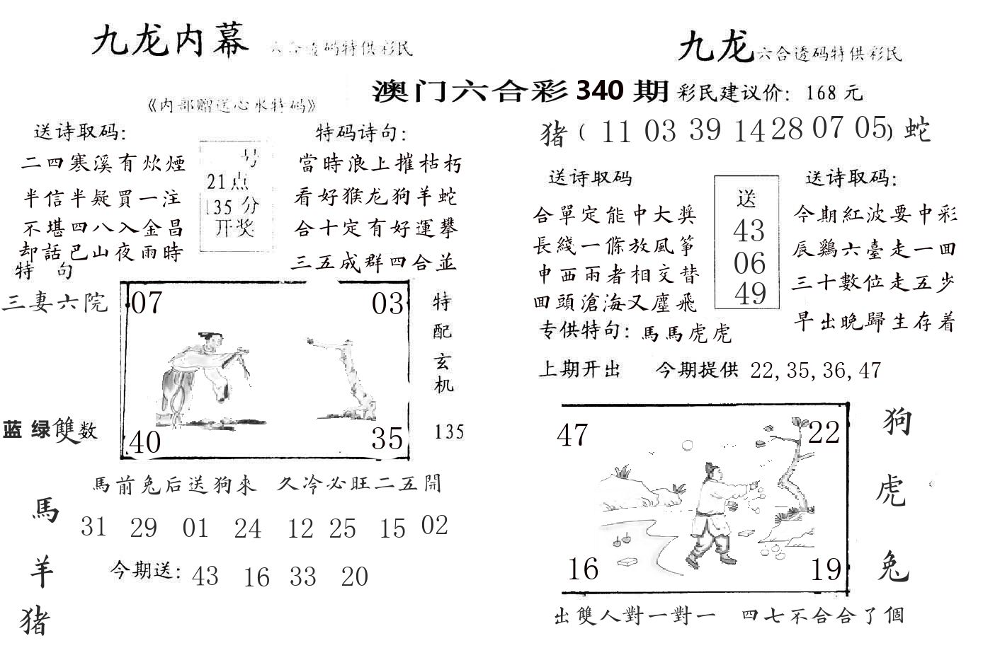 九龙内幕 第340期
