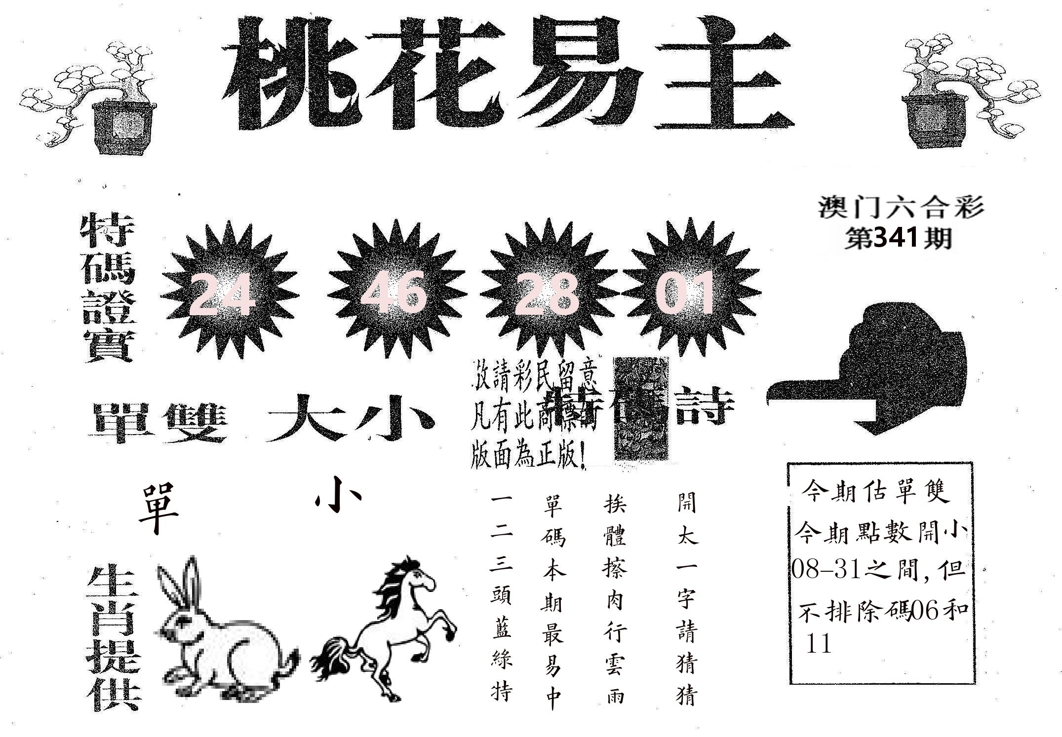 桃花易主 第341期