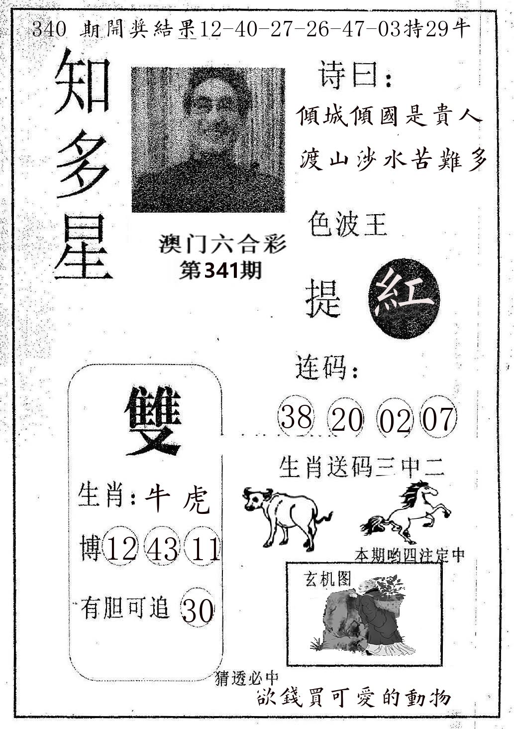 知多星 第341期