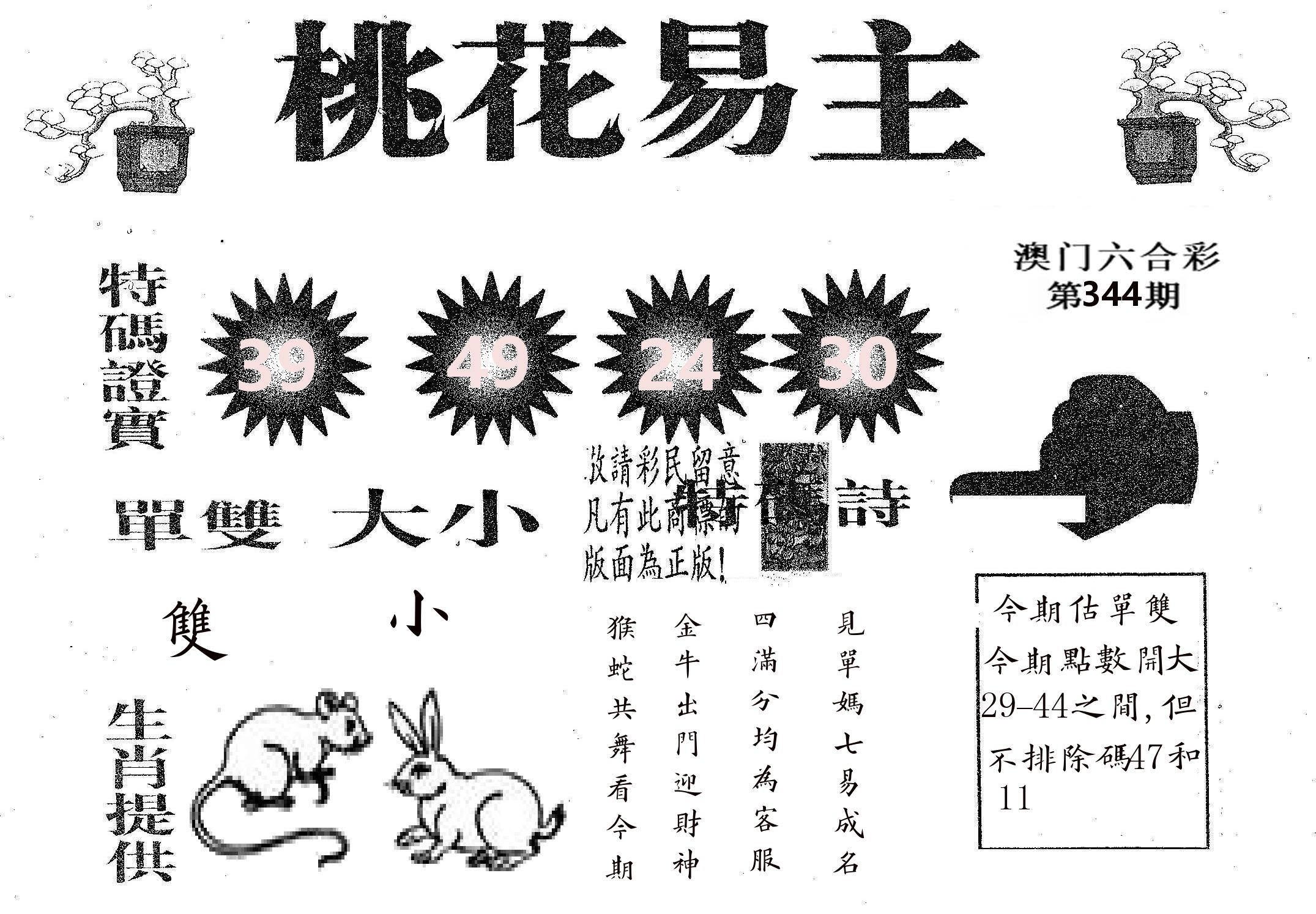 桃花易主 第344期