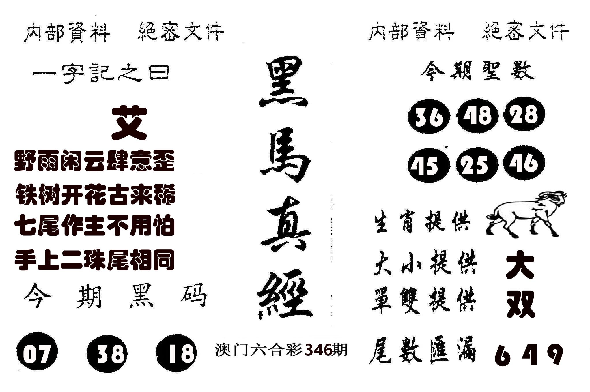 黑马真经 第346期