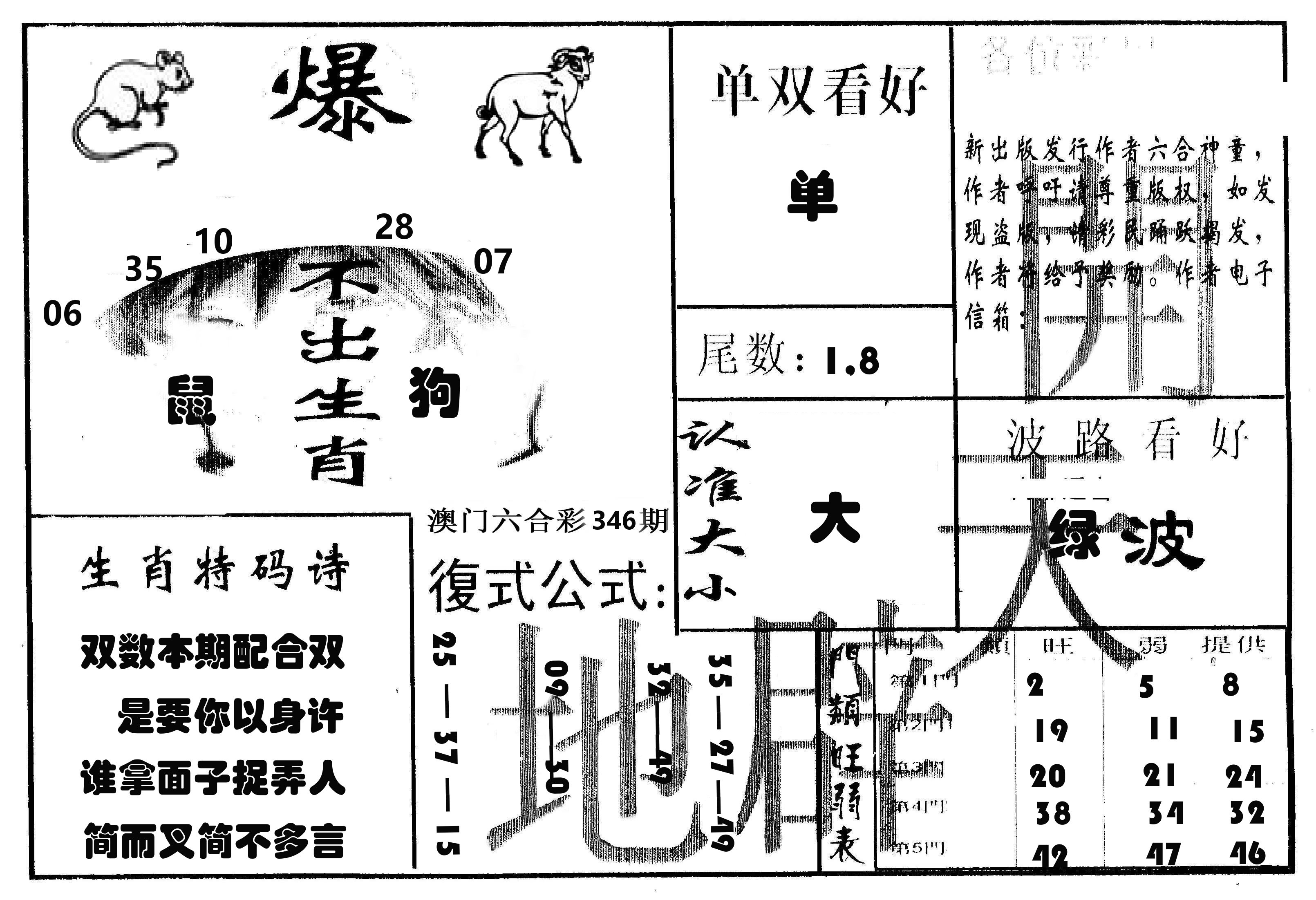 开天辟地 第346期