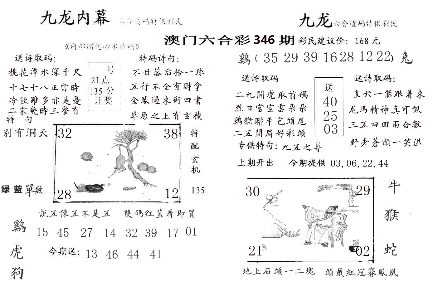 九龙内幕 第346期