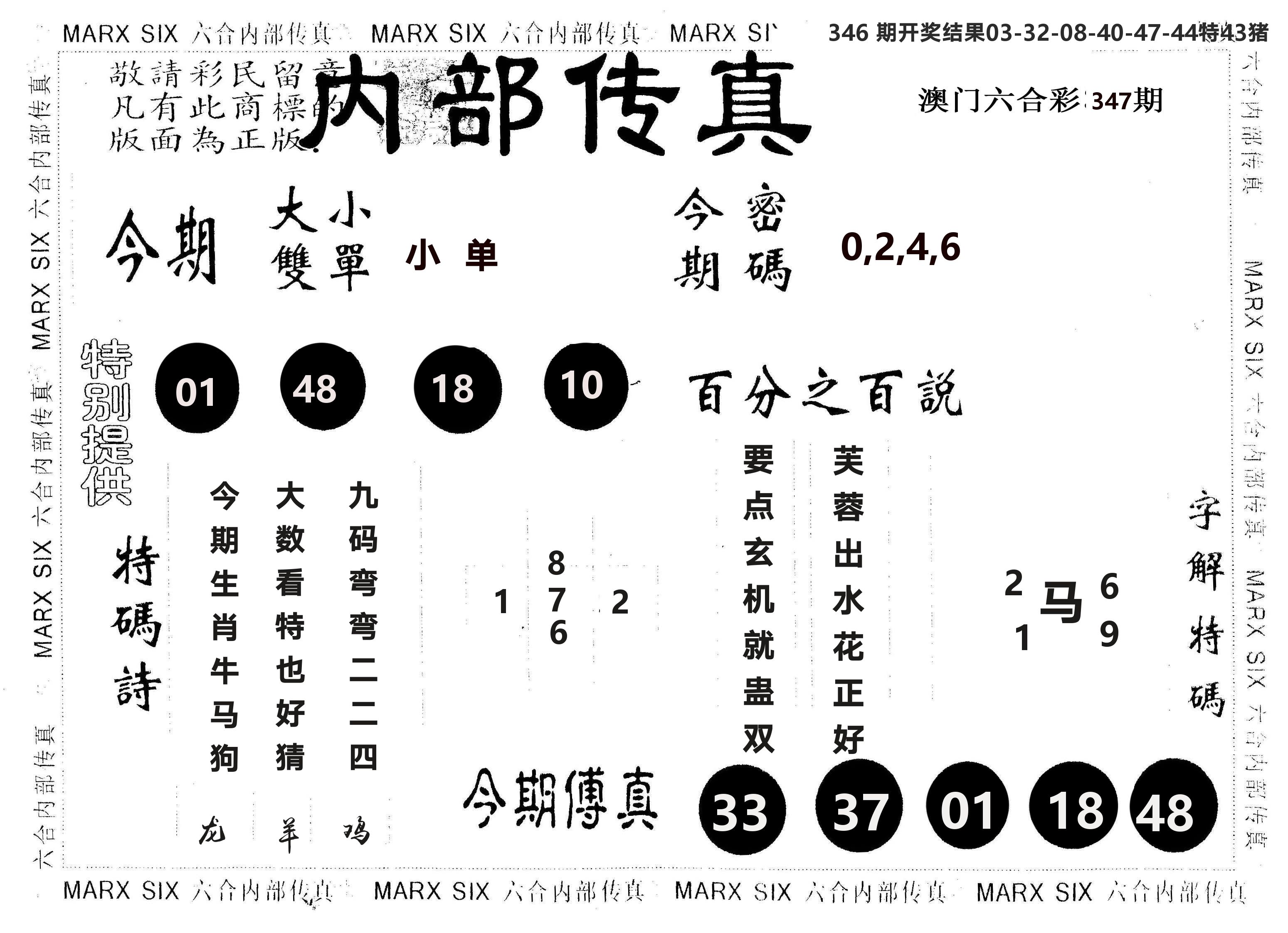 另版内部传真 第347期