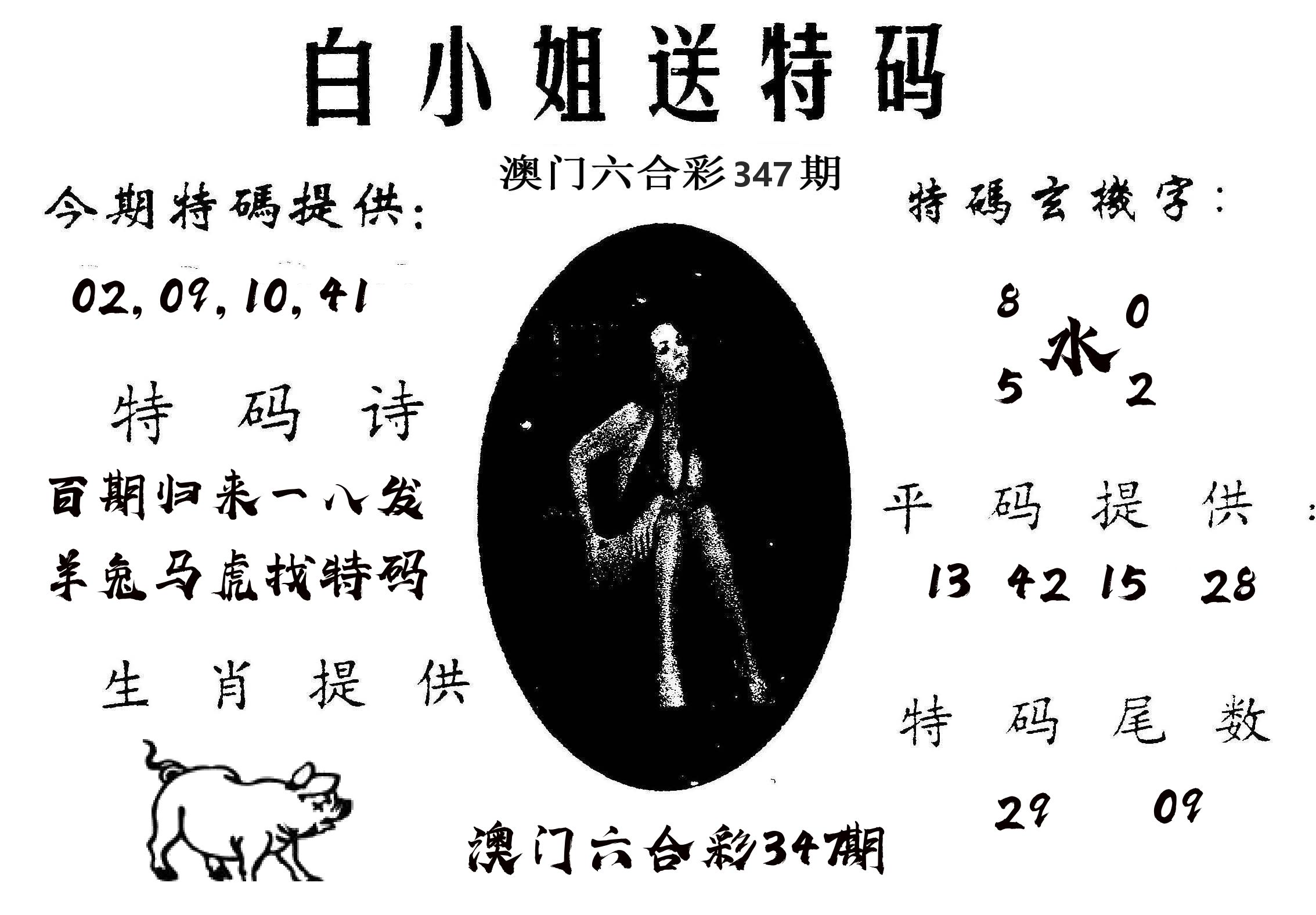 白姐送特 第347期