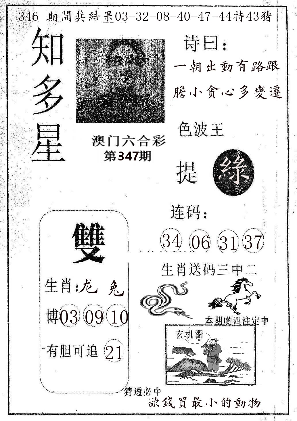 知多星 第347期