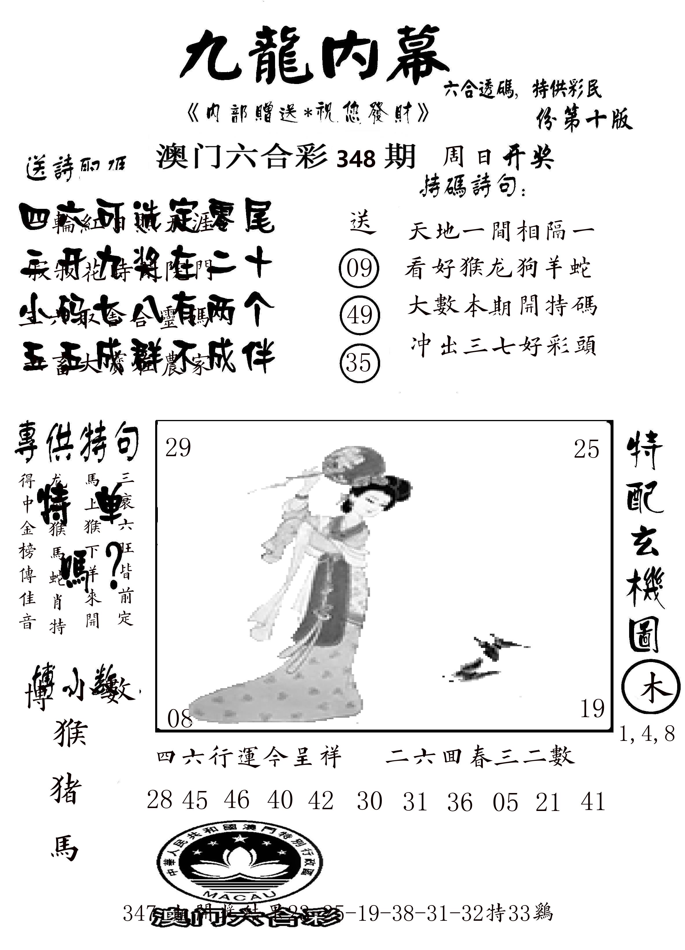 澳门传真2 第348期