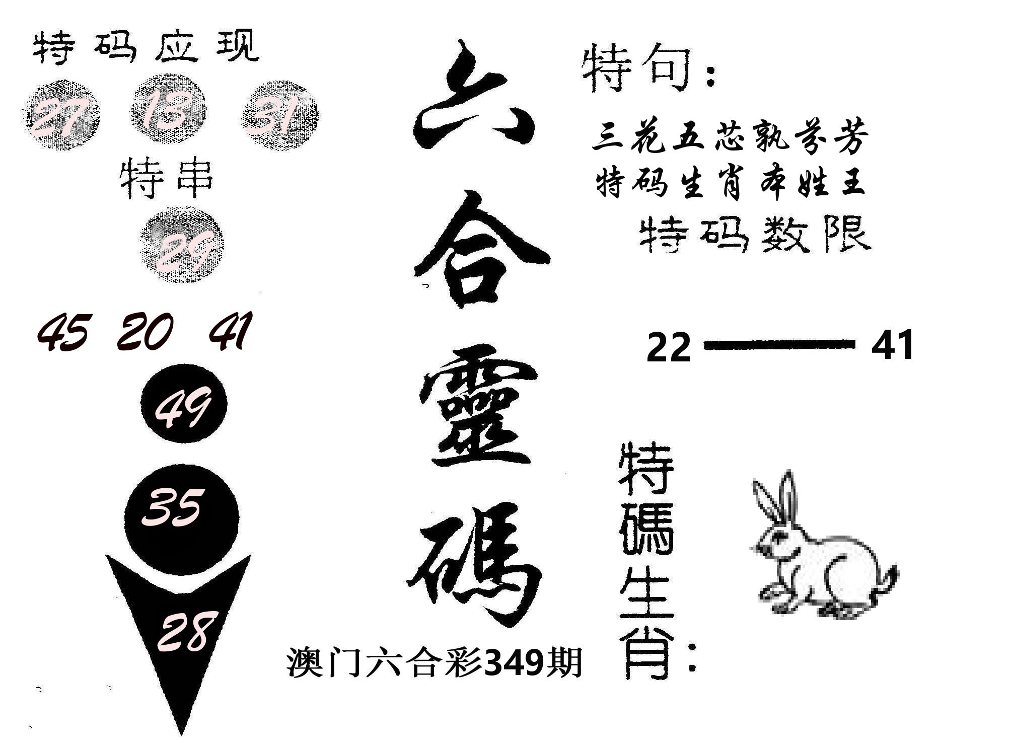 六合灵码 第349期