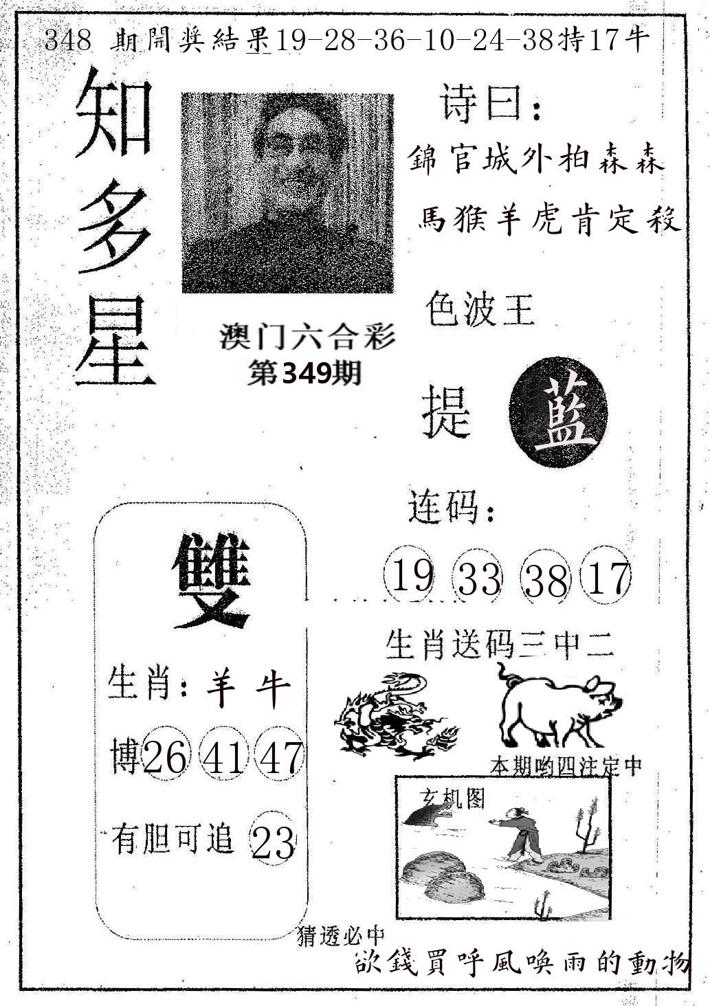 知多星 第349期